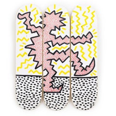 Skateboard Deck sans titre 'Electric' de Keith Haring
