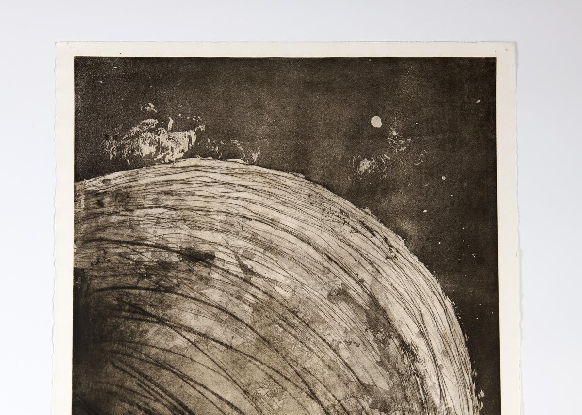 American Untitled Etching 19 Print of a Planet, United States, 2003 For Sale