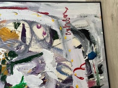 Expressionistisches Porträt ohne Titel, Miami School, 1990er Jahre