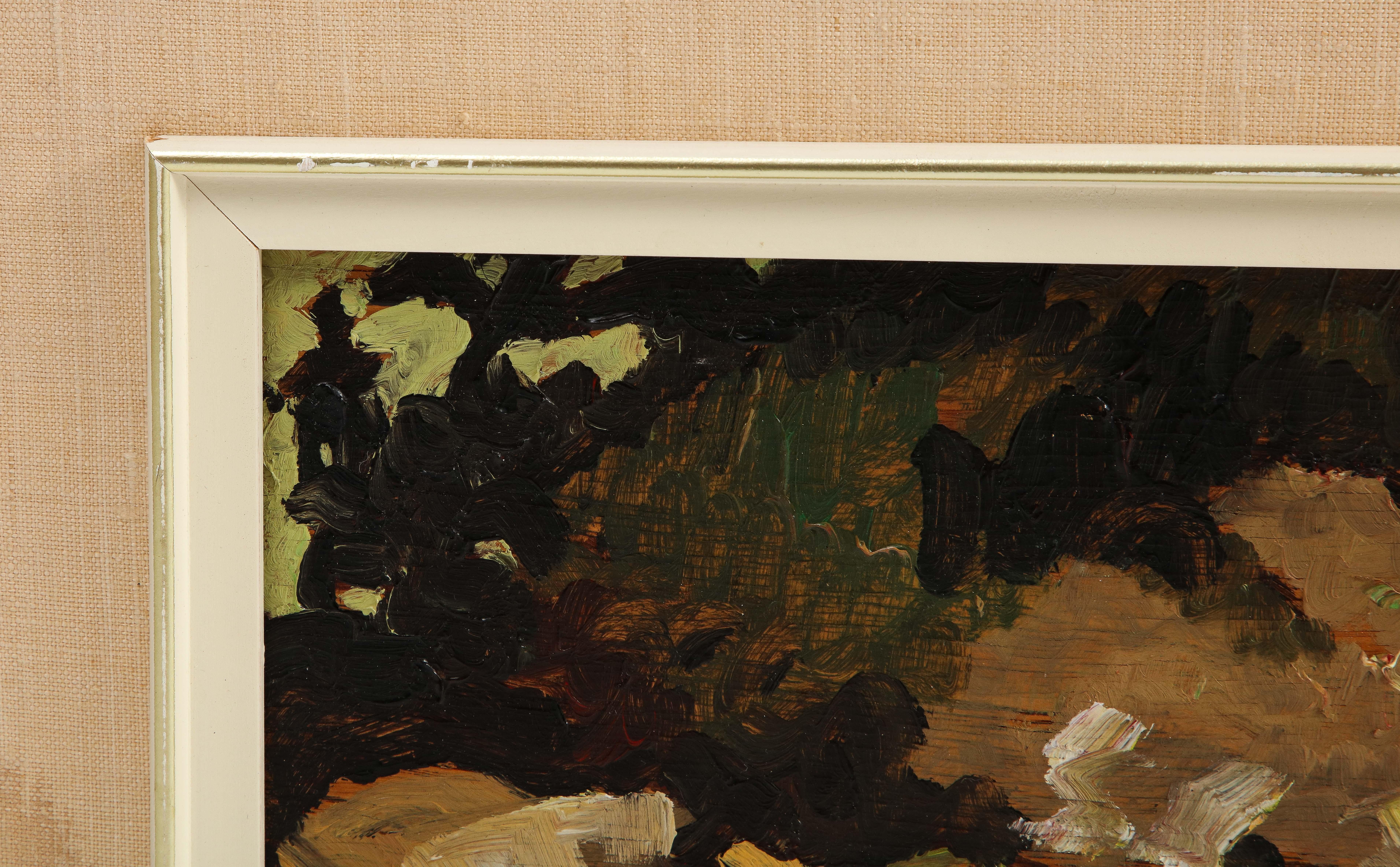 Untitled framed oil painting by Albert Rousseau, signed (1908-1982) 2