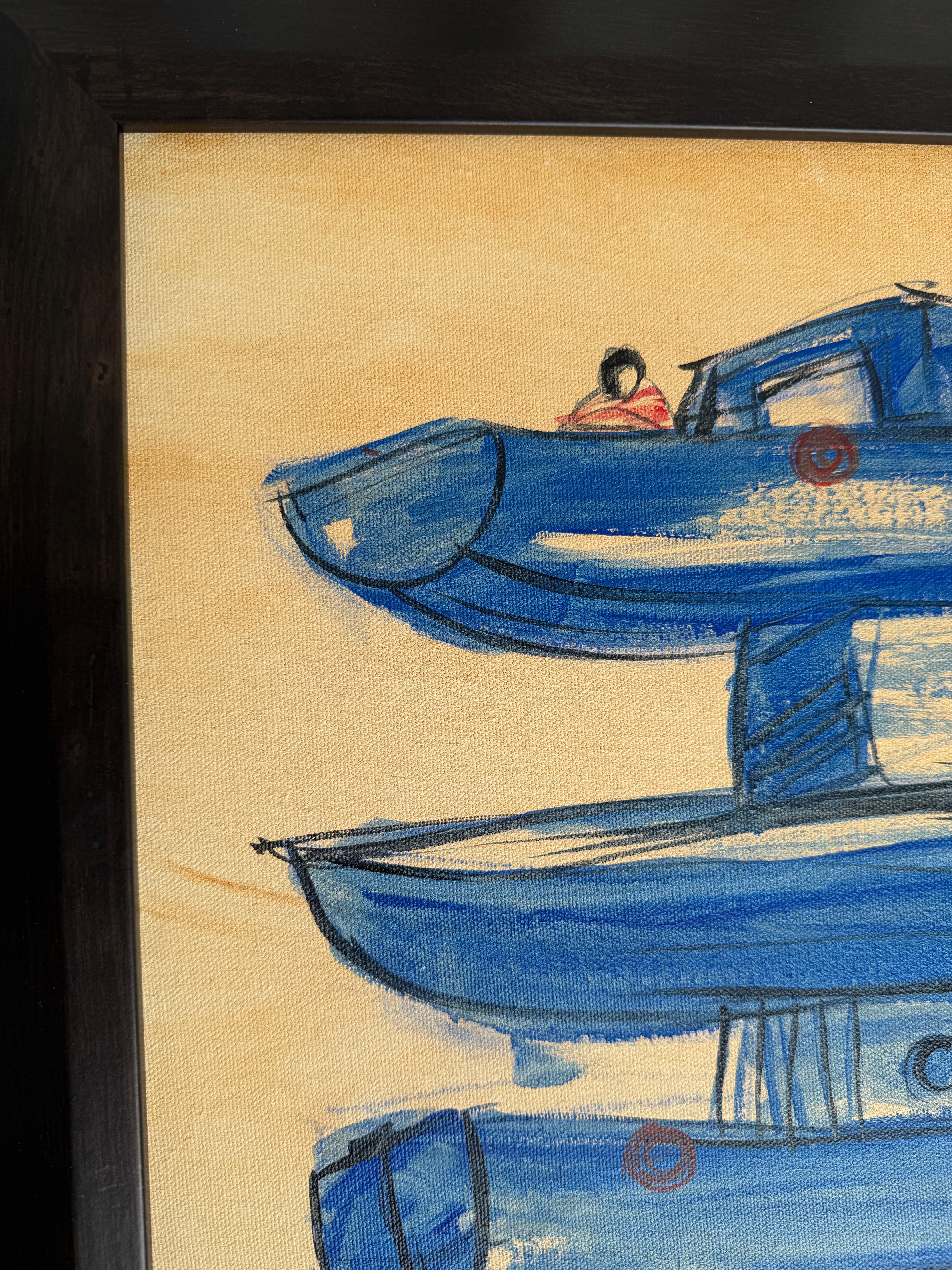 XXIe siècle et contemporain Peinture sans titre encadrée d'Alexis Leyva Machado (KCHO) - Cuba, né en 1970 en vente