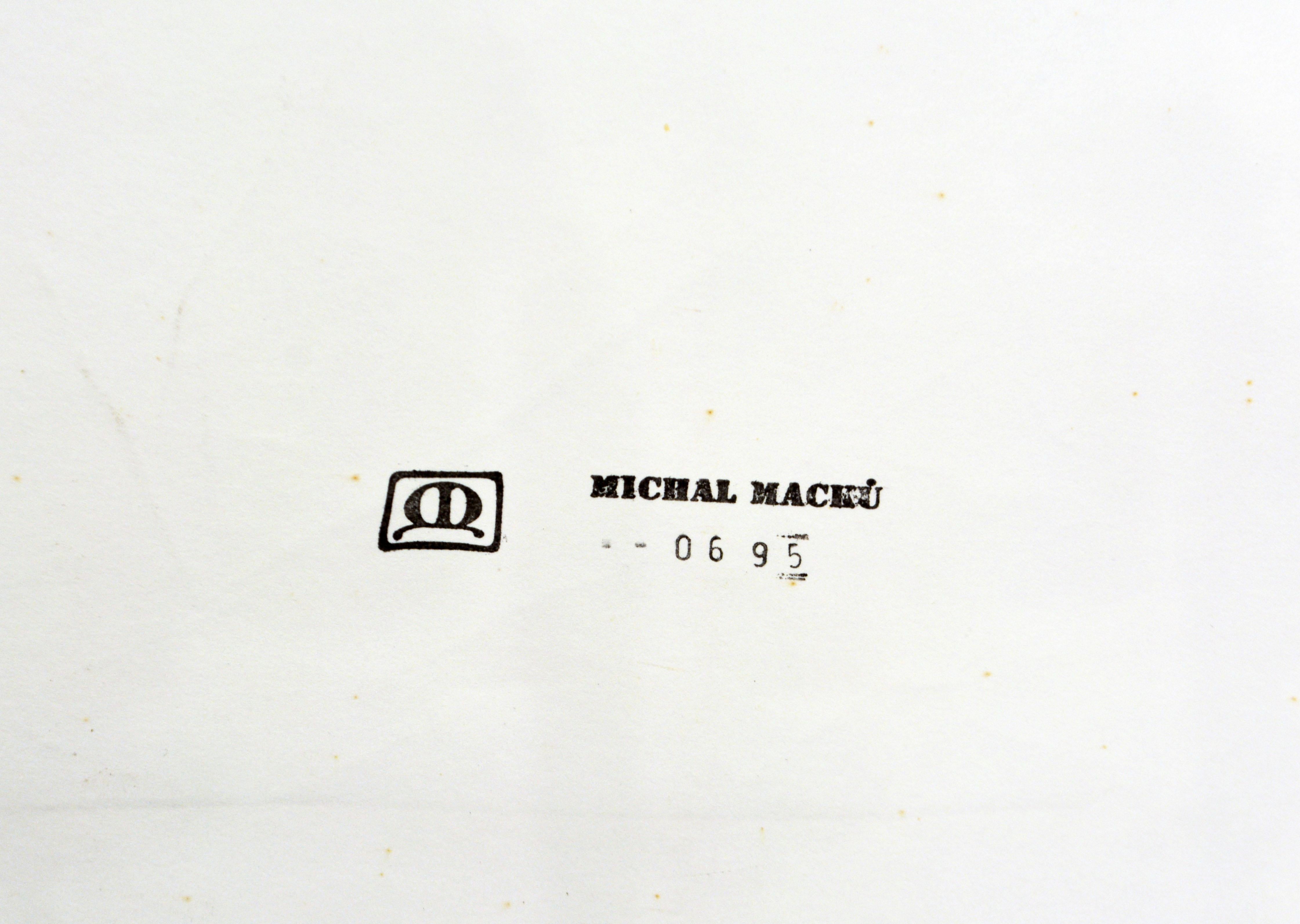Czech 'Untitled' Gellage by Michal Macku, Manipulated Silver Print on Paper