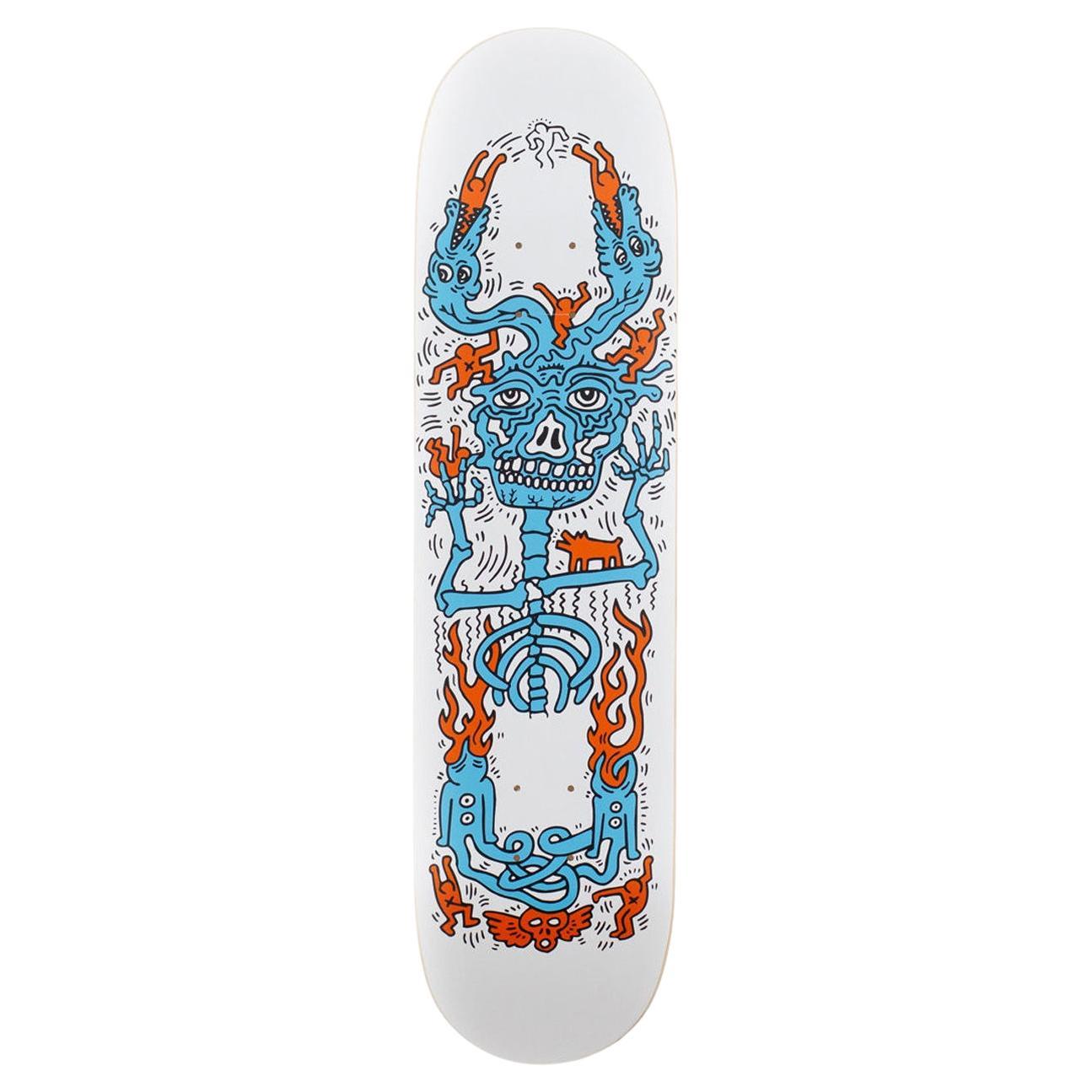 Untitled 'Inferno' Skateboard Deck by Keith Haring For Sale