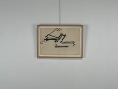 Untitled Ink Drawing on Paper, 1974, by Mark di Suvero