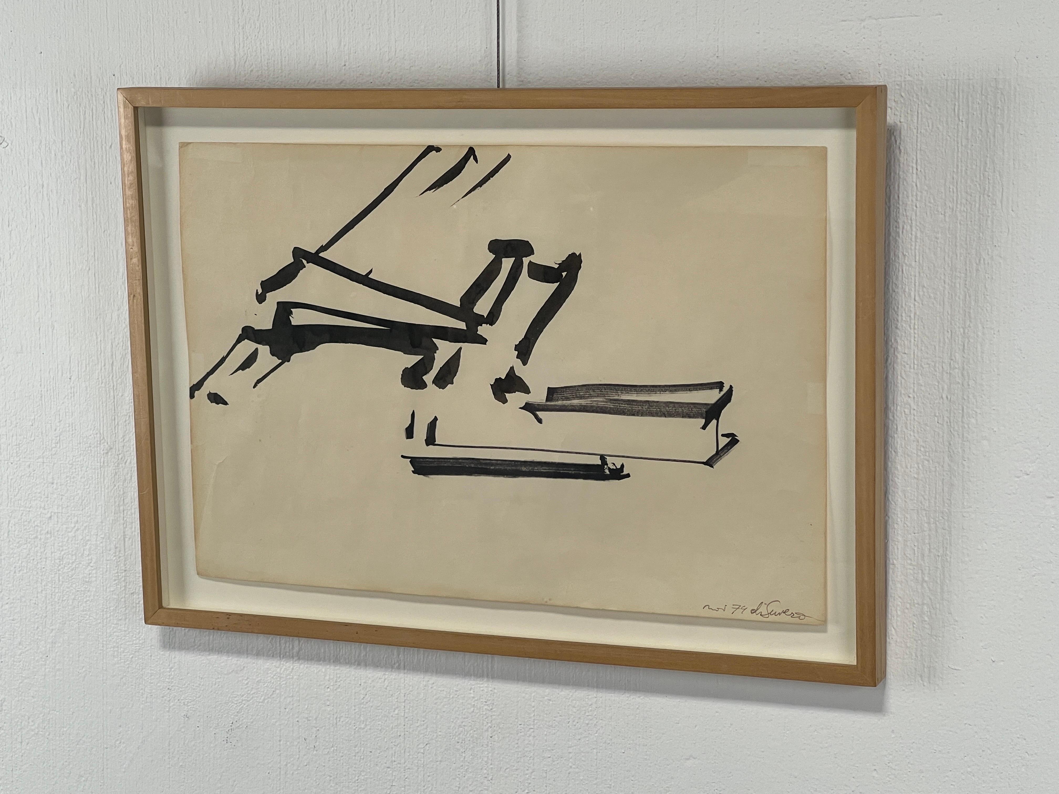 Untitled Ink Drawing on Paper, 1974, by Mark di Suvero  For Sale 2
