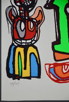 Moderner Pop-Art-Raumteiler ohne Titel von George Heidweiller, limitierte Auflage