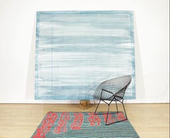 Untitled Limited Edition Rug by Jonathan Lasker, Hand-Knotted Tibetan Wool/Silk