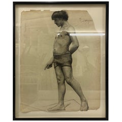 Untitled-Male Nude-Series of Three by Blanche Dougan