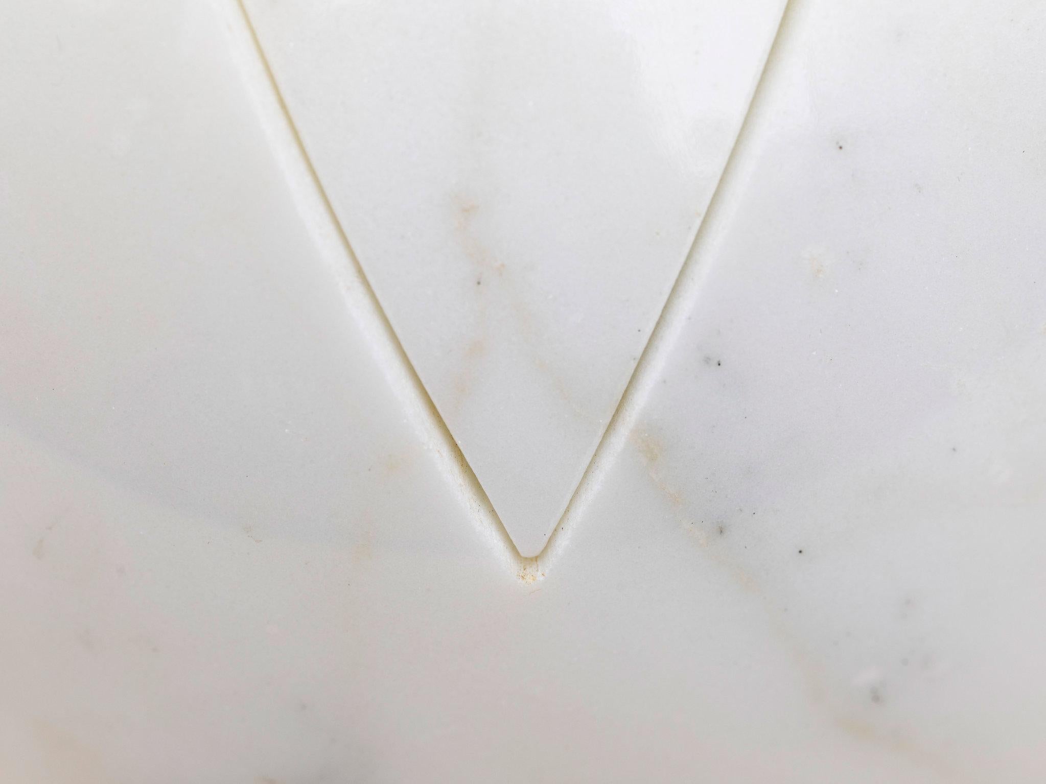 Marble sculpture by Hanna Eshel, entitled 