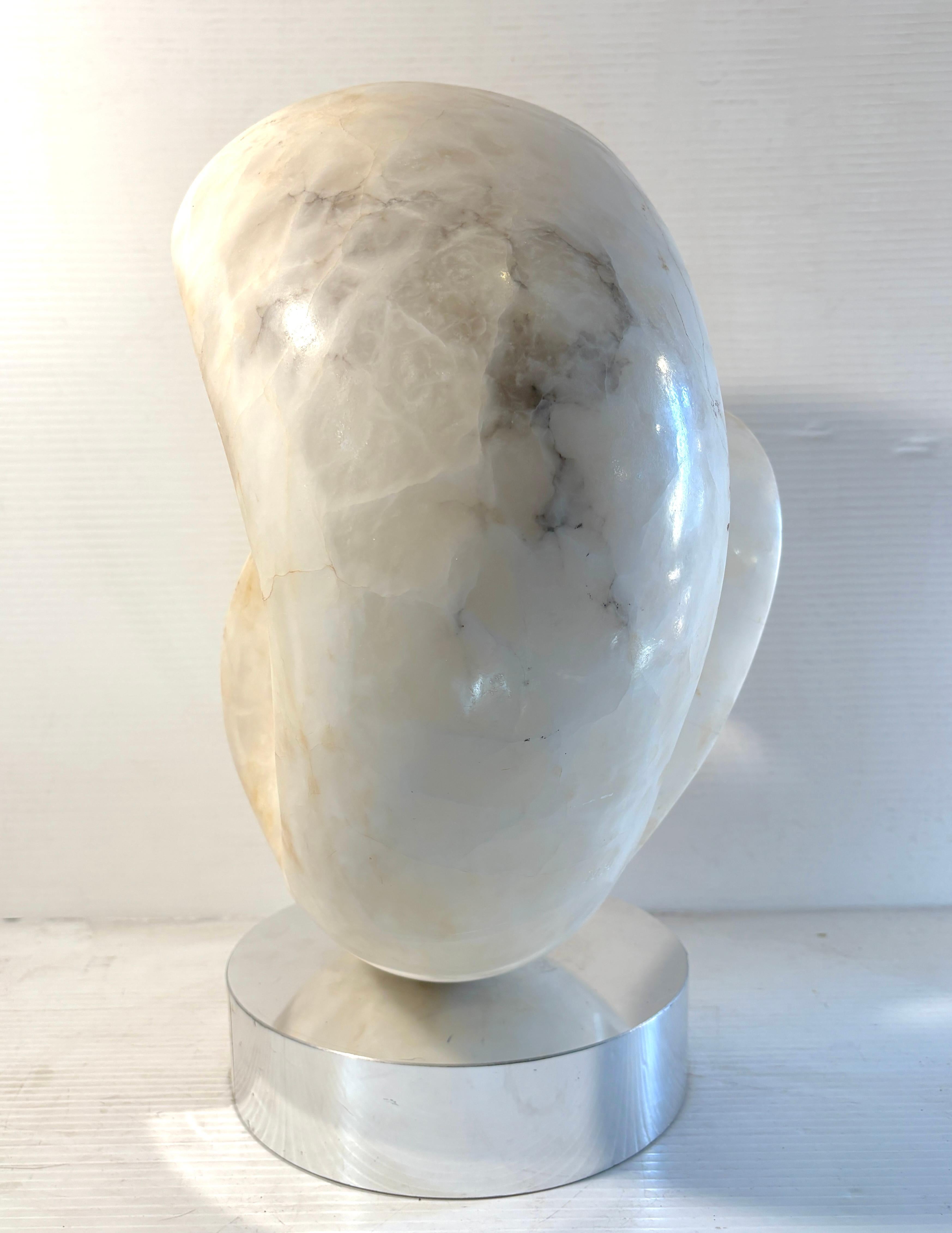 20th Century Untitled Marble Sculpture on Rotating Base For Sale