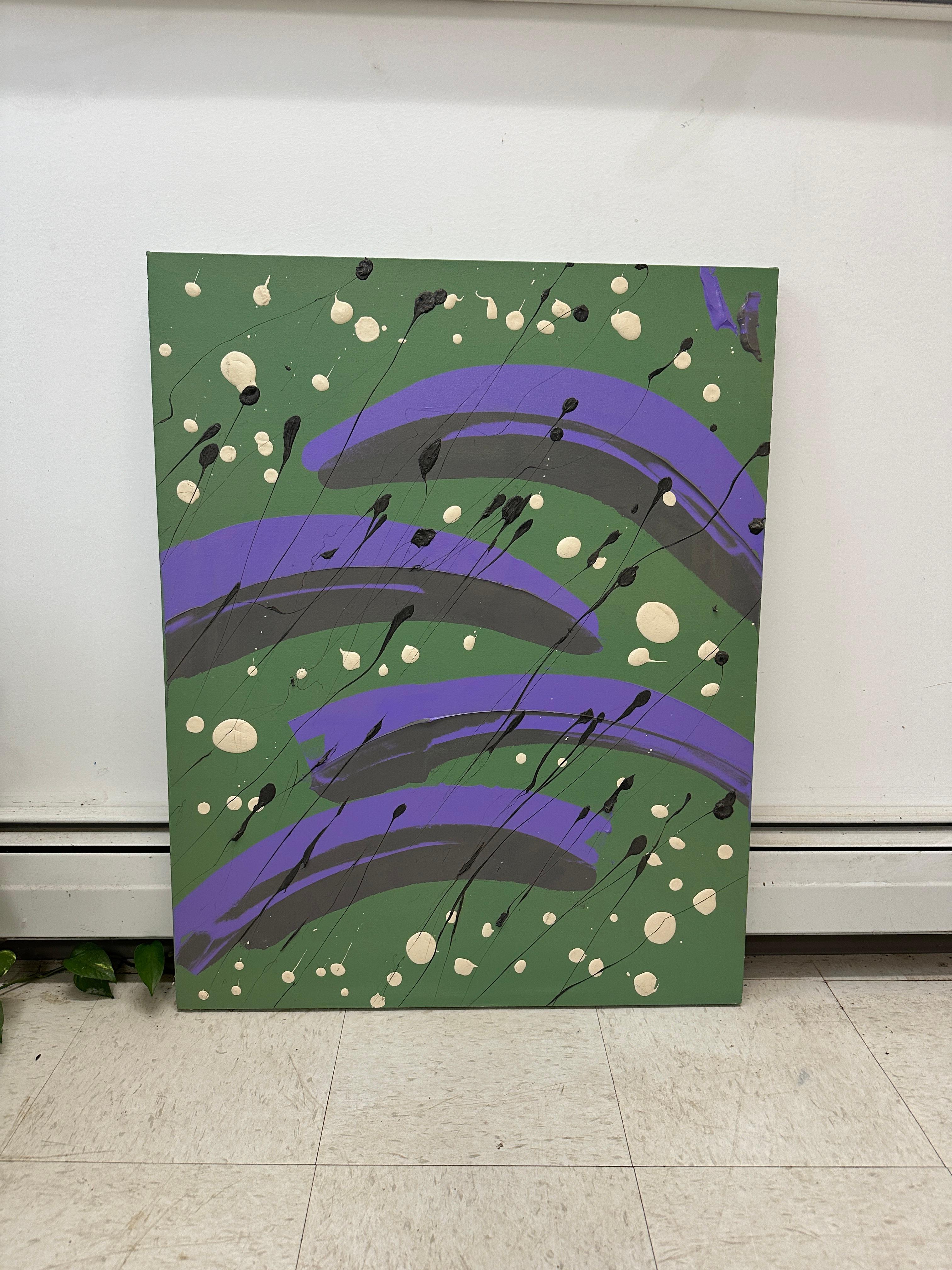 Senza titolo - Acrilico su tela dell'artista e designer Michael Oates
Firmato e datato al verso 