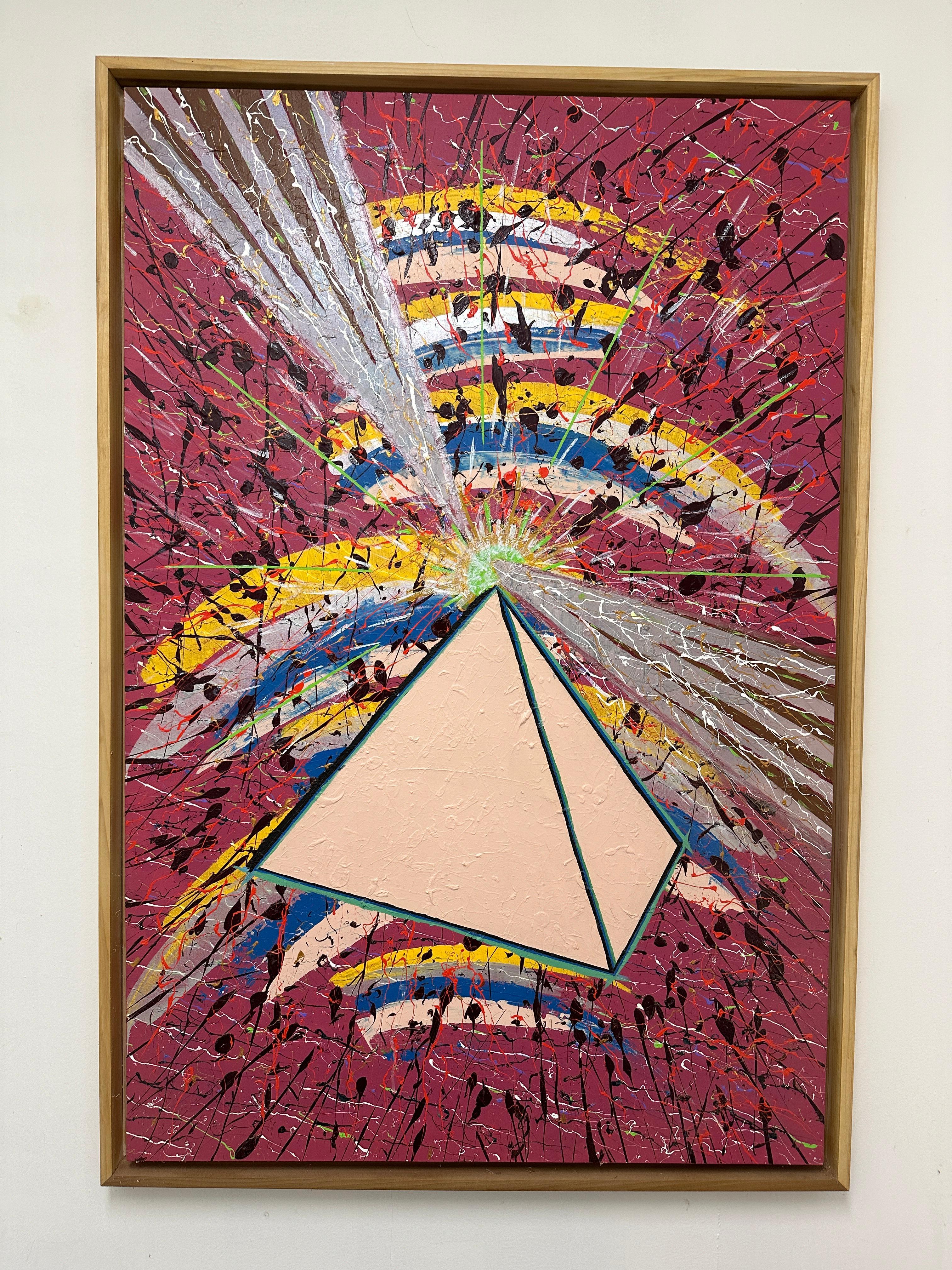 Acrilico su tela dell'artista e designer Michael Oates
Firmato e datato al verso 