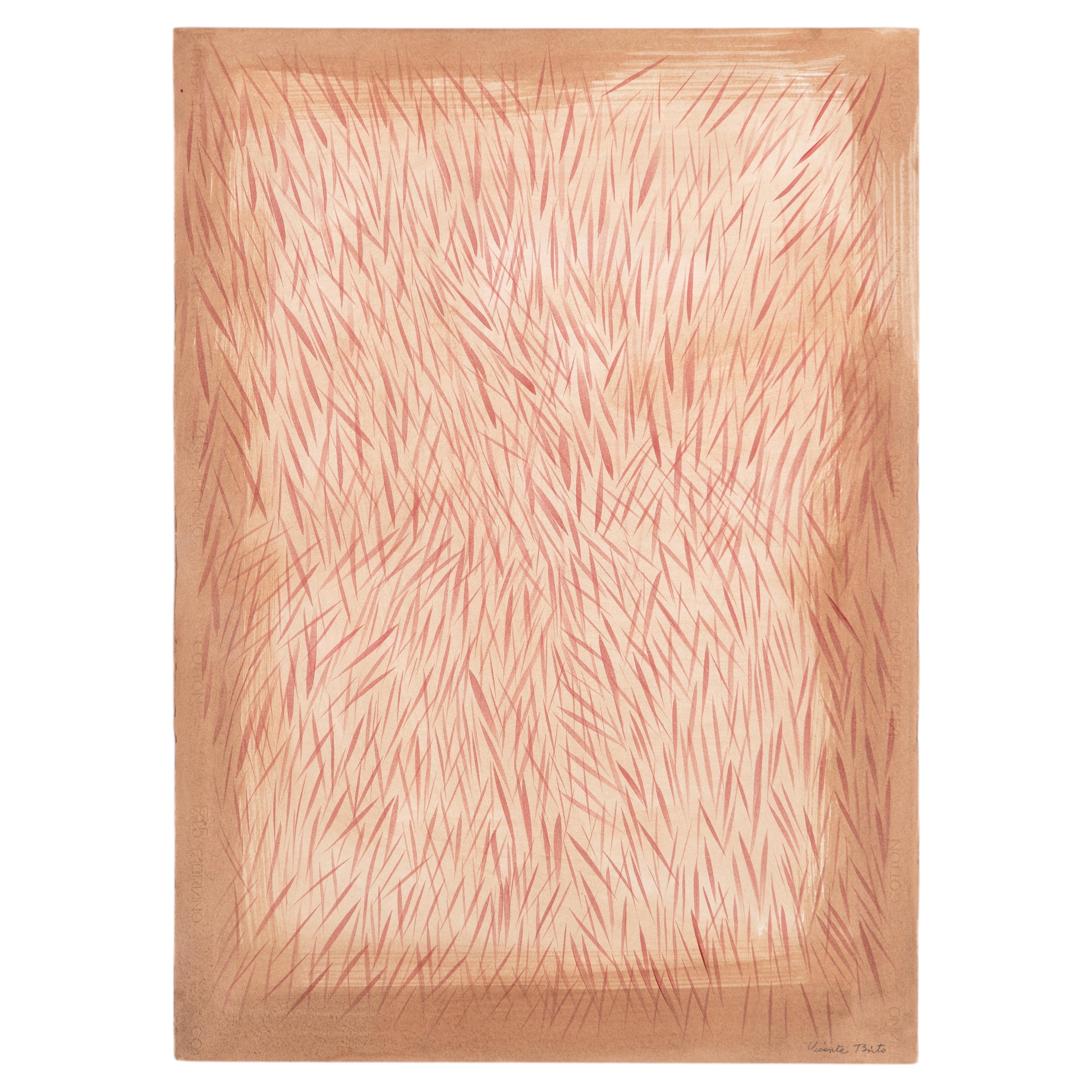 Untitled, mixed media on paper, Vicente Brito Hernández, 20th century For Sale