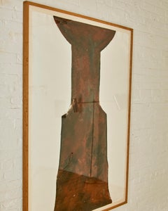 Monoprint senza titolo di Beverly Pepper C. 1985.