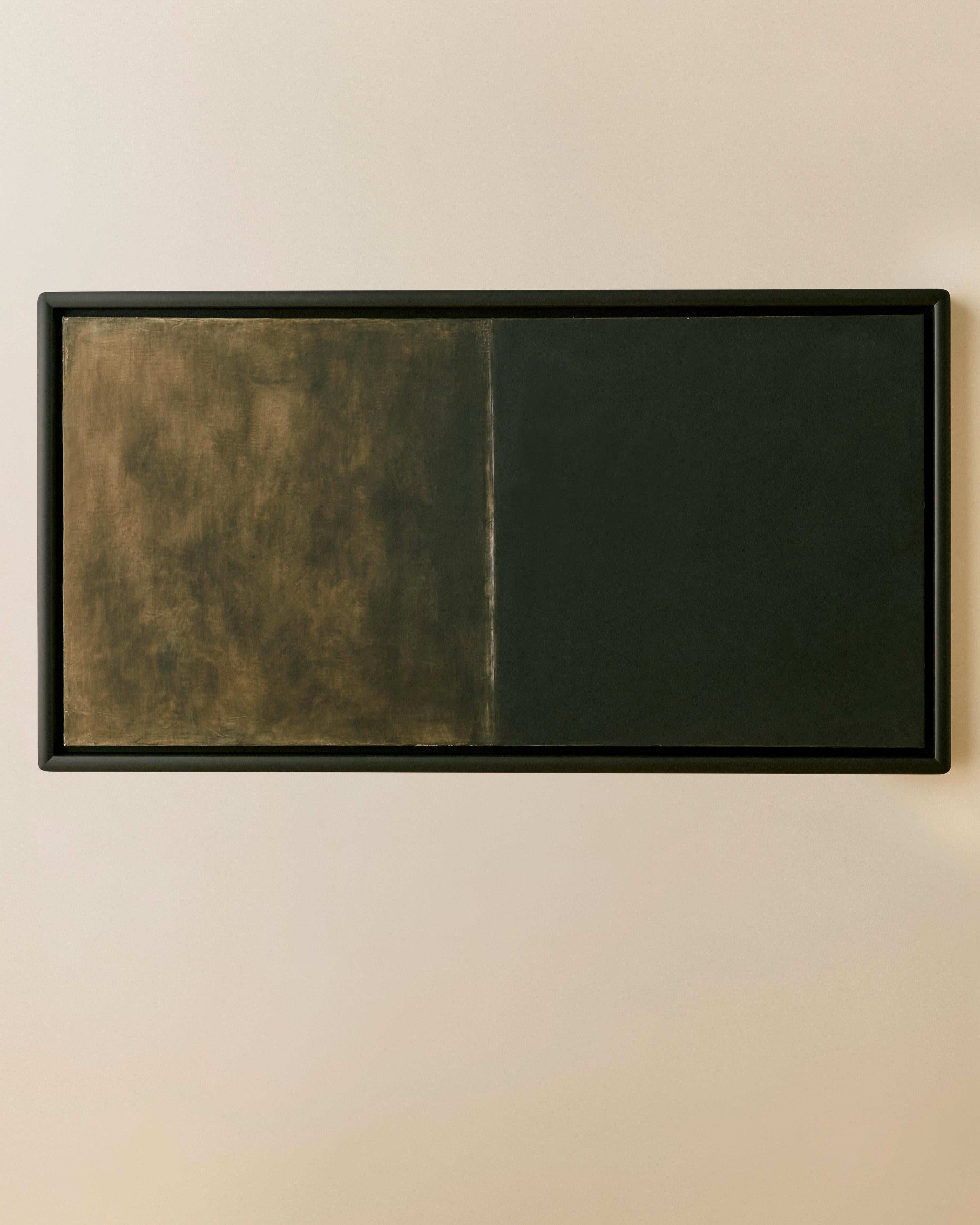 Untitled oil on linen by Nancy Haynes. Signed and dated to verso '1987-1988 Nancy Haynes'. Features new custom wood frame. 