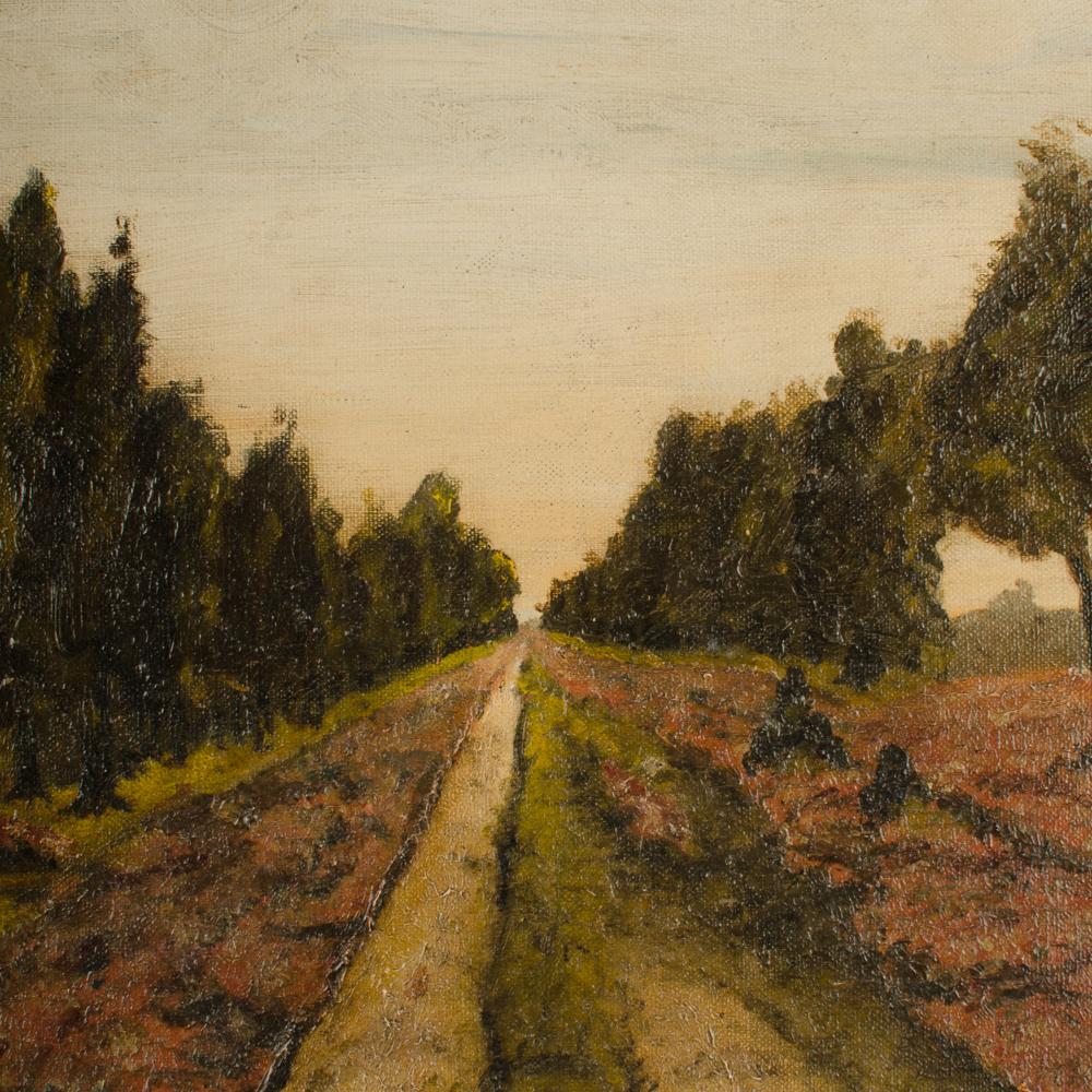 Untitled Oil Painting Depicting a Rural Road For Sale 2
