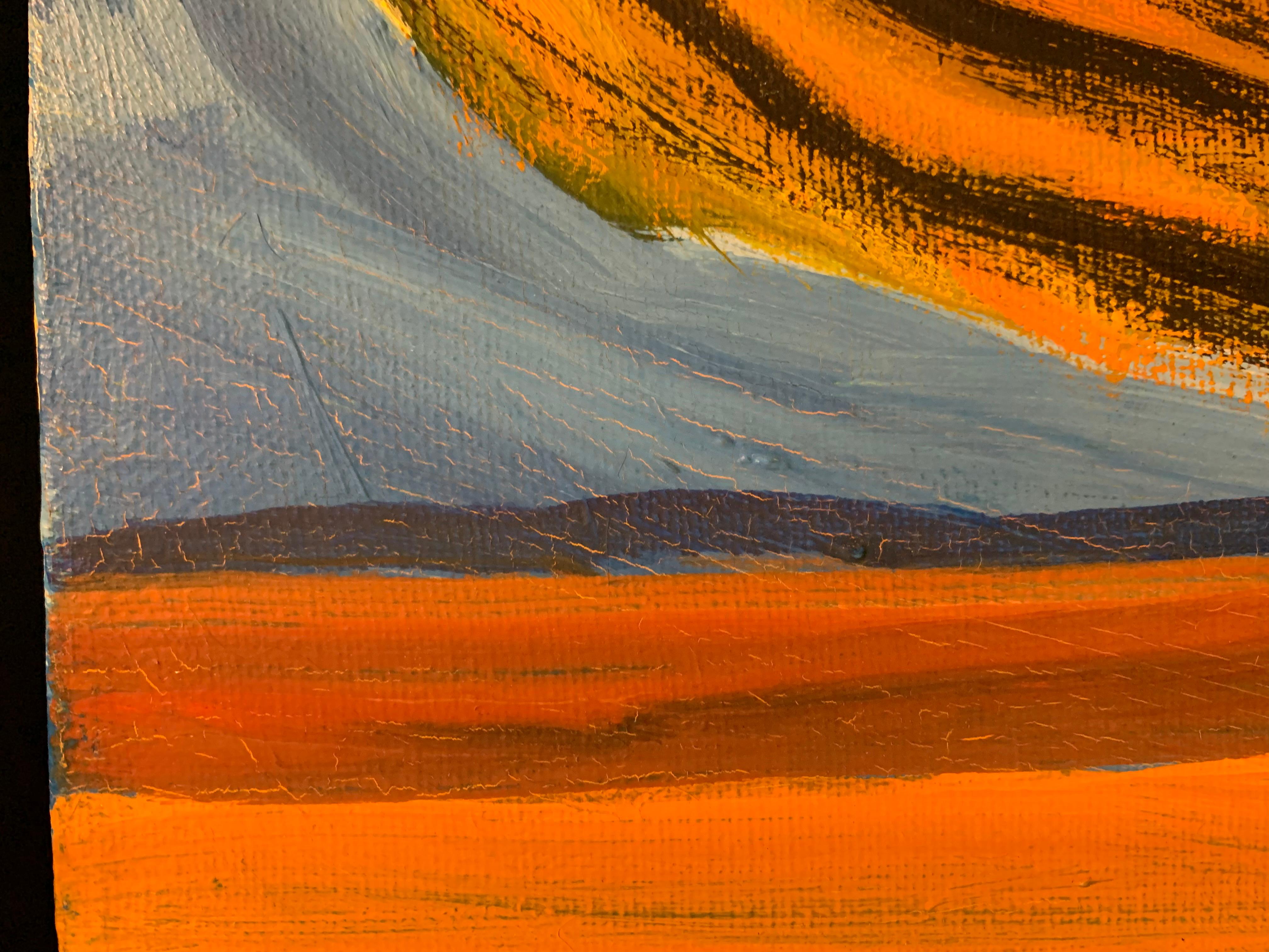 Pintura sin título de la artista californiana Fay Singer Norteamericano en venta