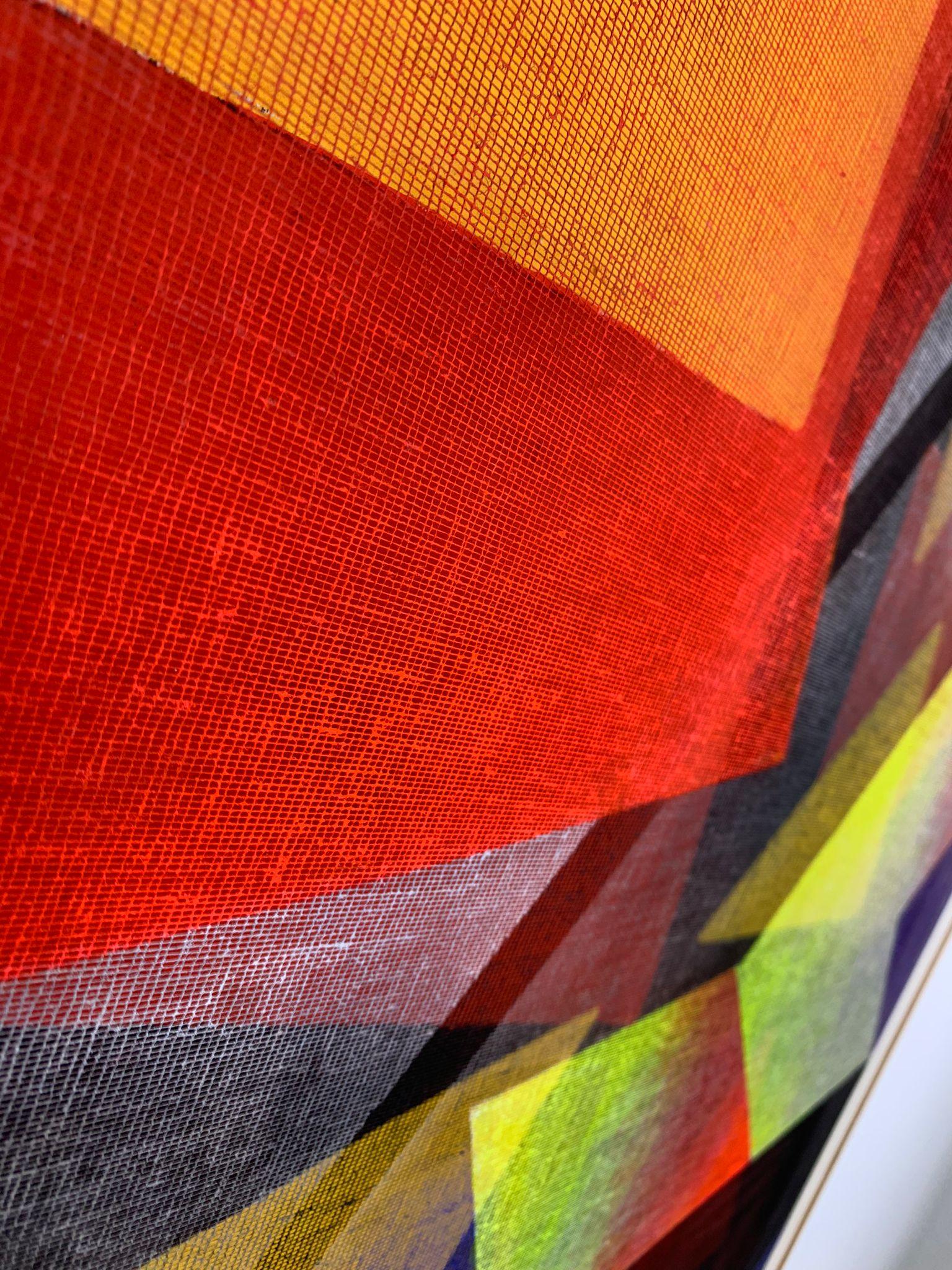 Mid-Century moderno Untitled painting by Isa di Battista Gorini, Italy, 1980s in vendita