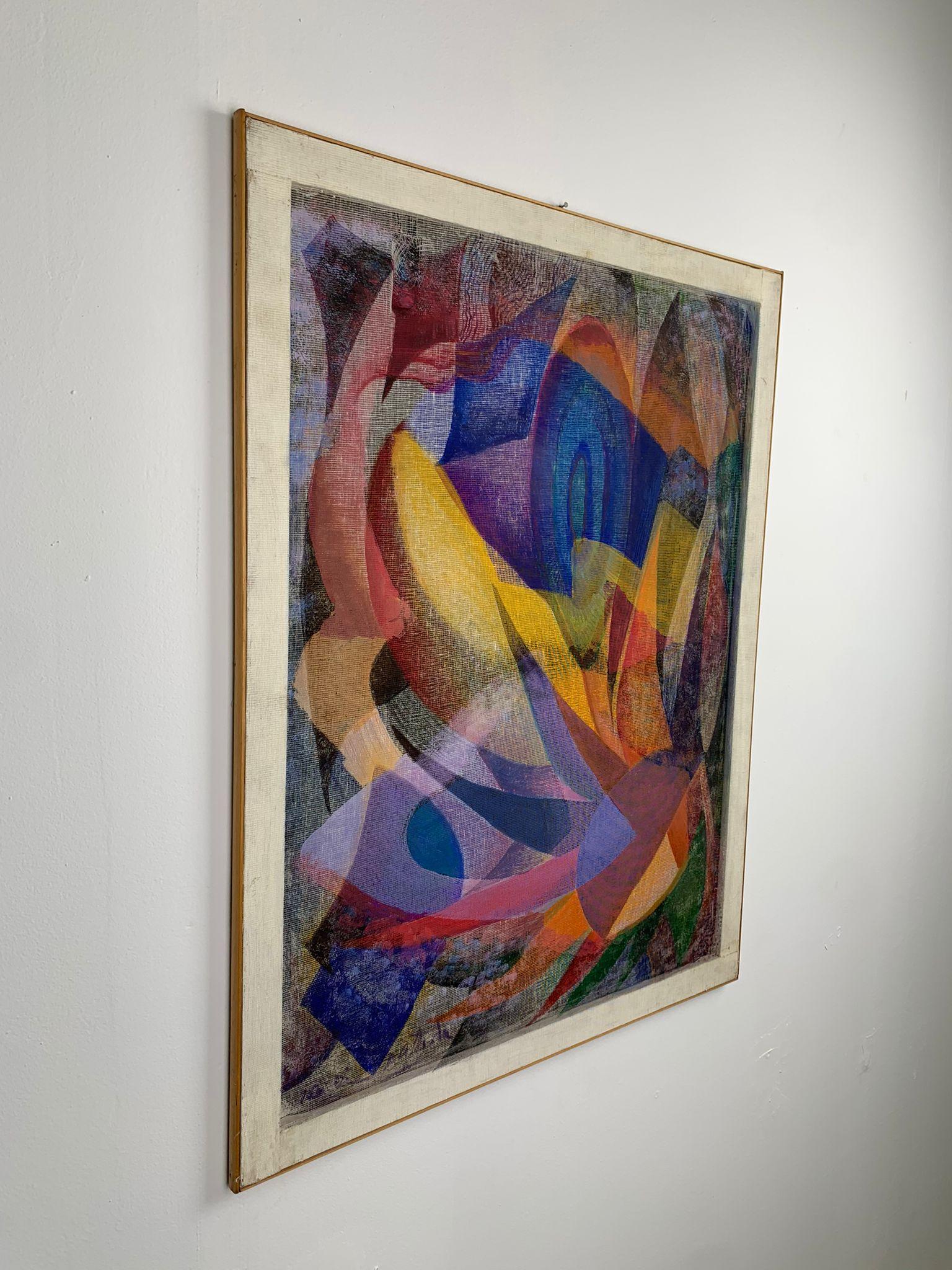 Mid-Century moderno Untitled painting by Isa di Battista Gorini, Italy, 1980s in vendita