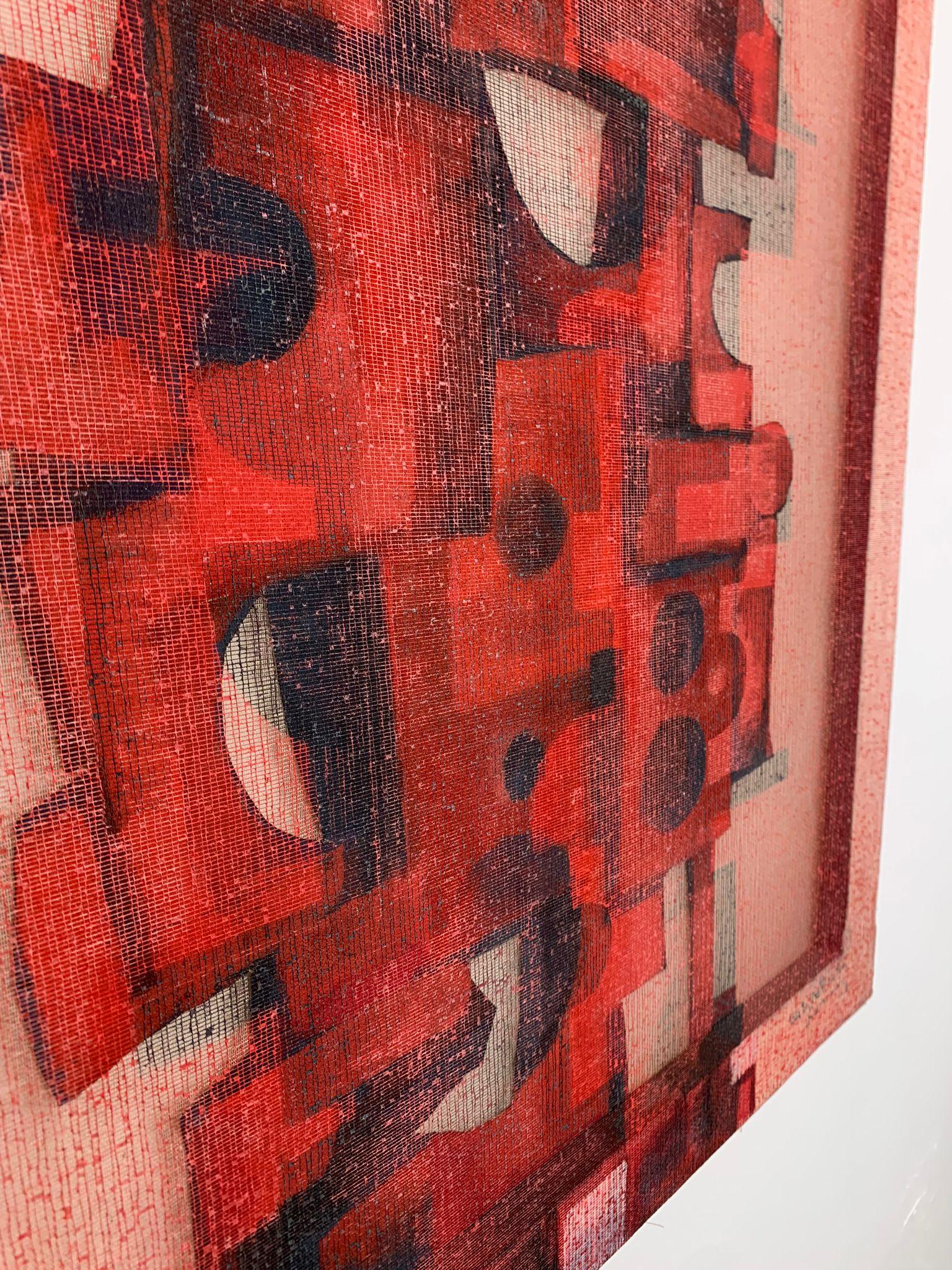 Mid-Century moderno Untitled painting by Isa di Battista Gorini, Italy, 1980s in vendita