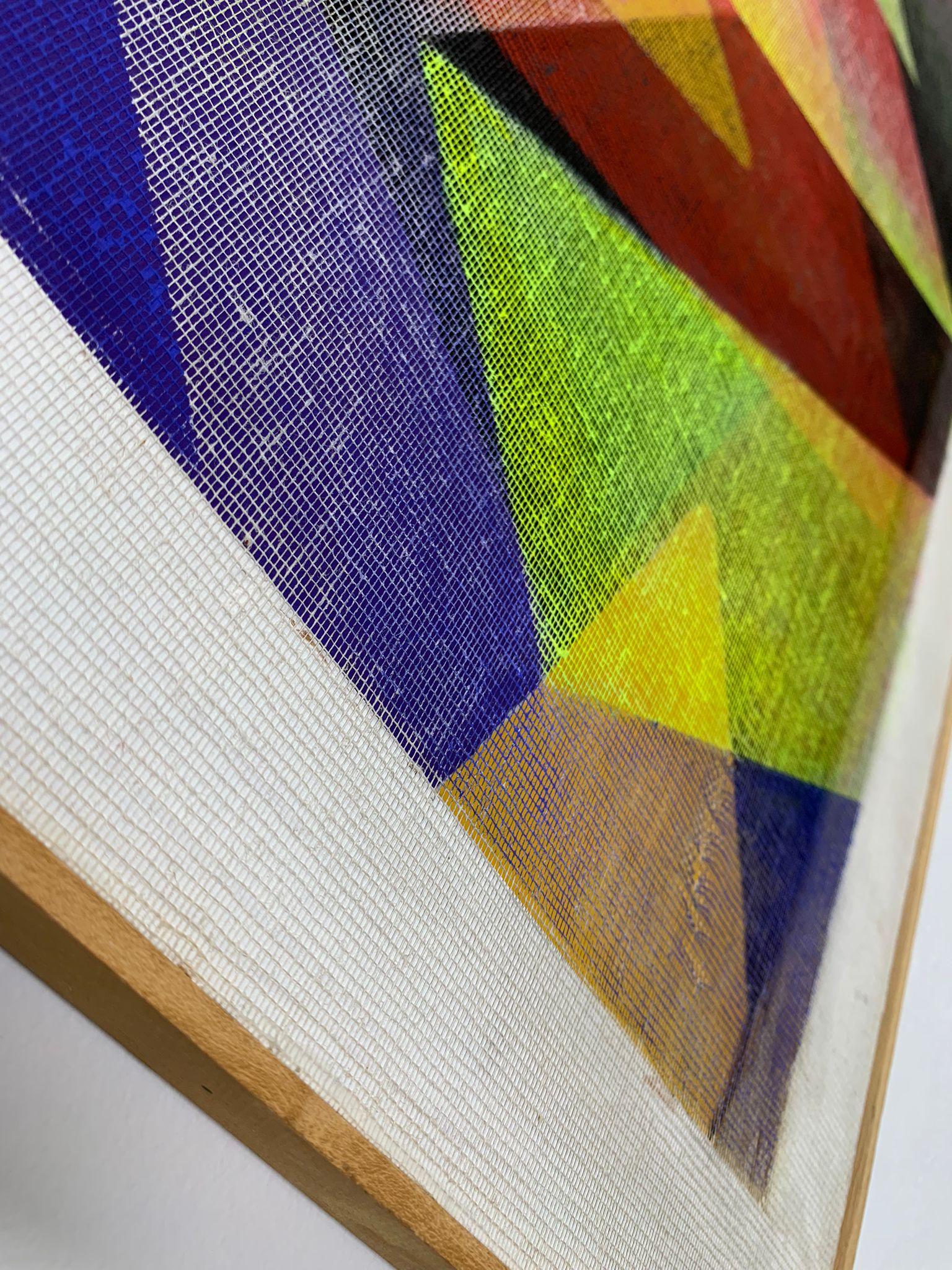 Tessuto Untitled painting by Isa di Battista Gorini, Italy, 1980s in vendita