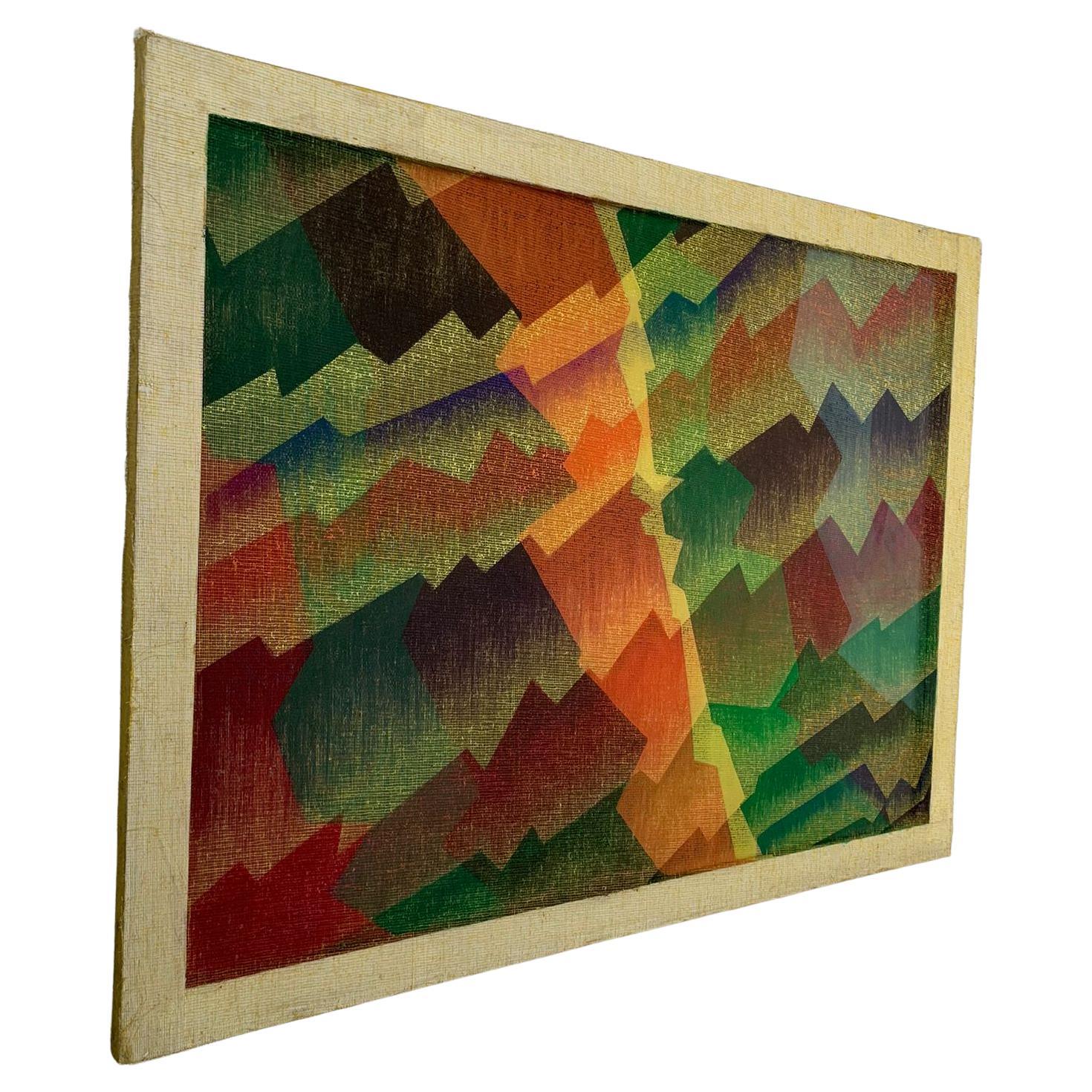 Untitled painting by Isa di Battista Gorini, Italy, 1980s in vendita
