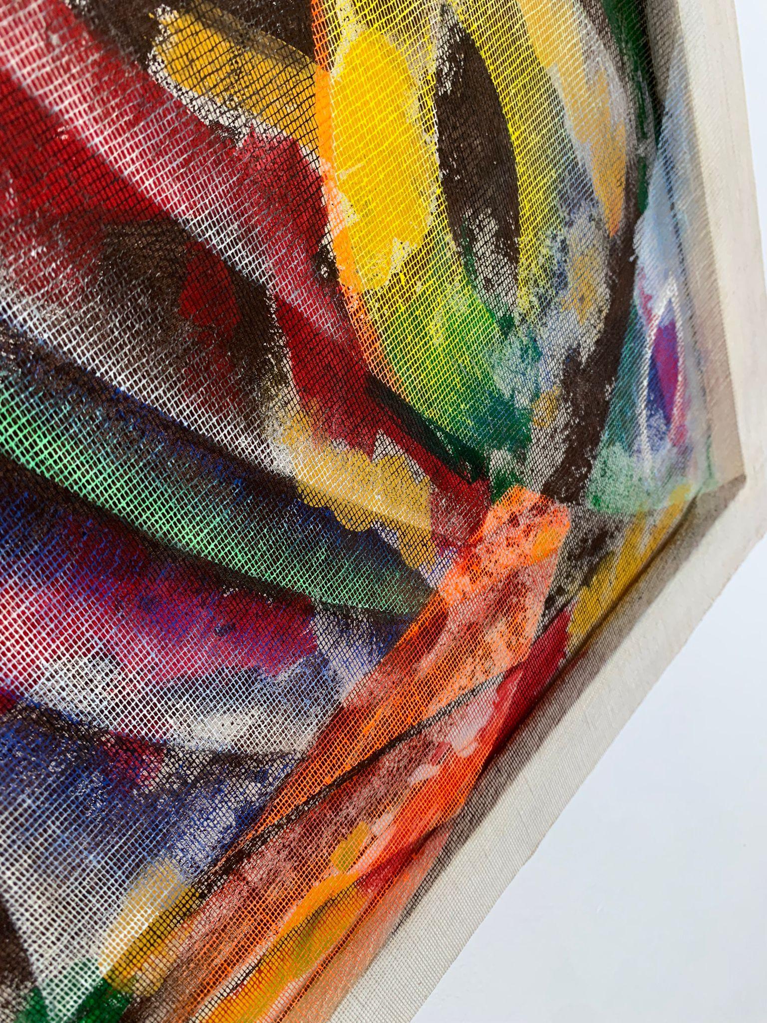 Mid-Century moderno Untitled painting by Isa di Battista Gorini, Italy, 1986 in vendita