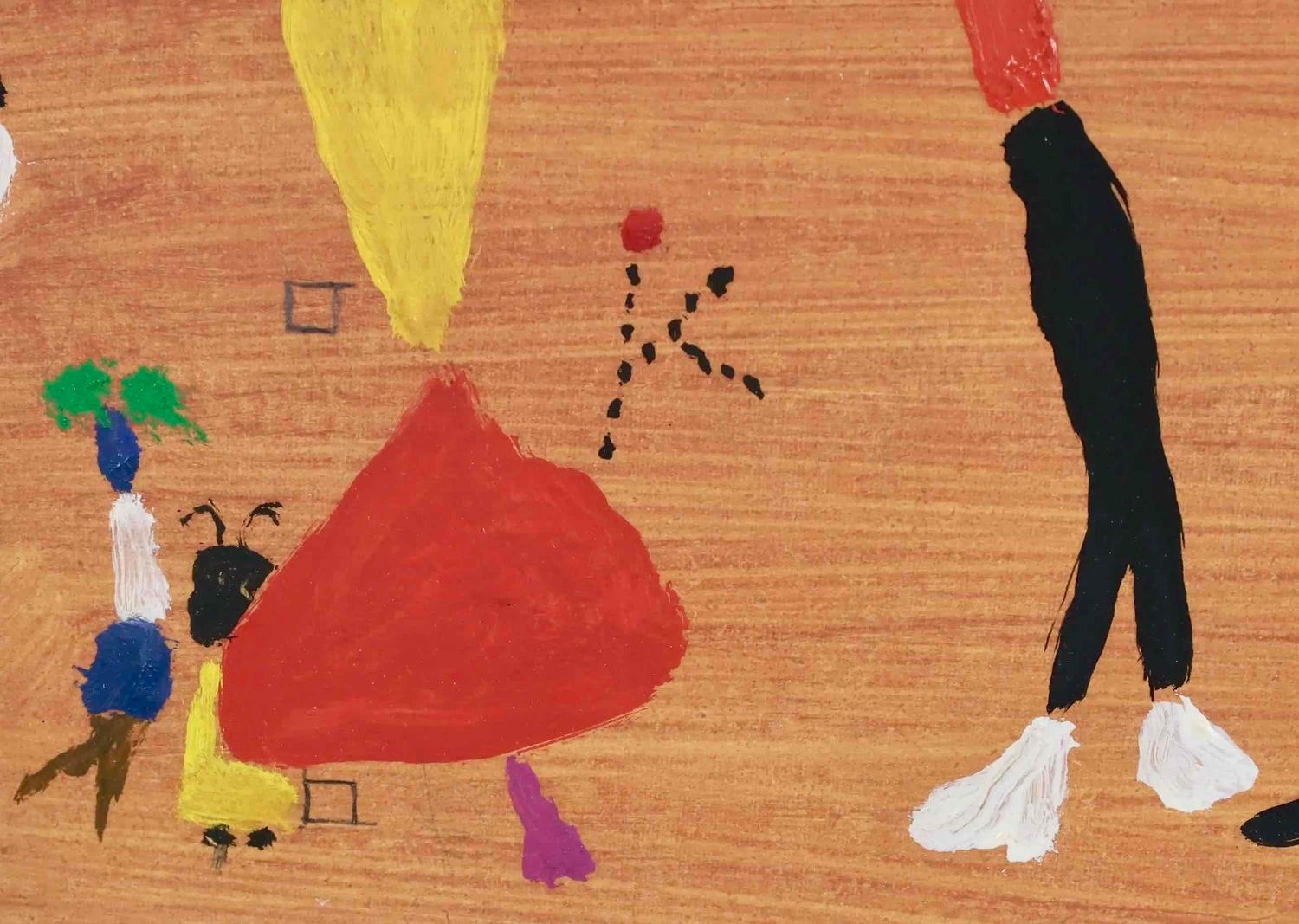 Esta vibrante obra de Jan Roëde (1914-2007) ejemplifica su característico uso de colores vivos y formas abstractas y juguetonas. Conocido por su espontaneidad y libertad de expresión, el estilo de Roëde suele llevar un toque de humor o melancolía.