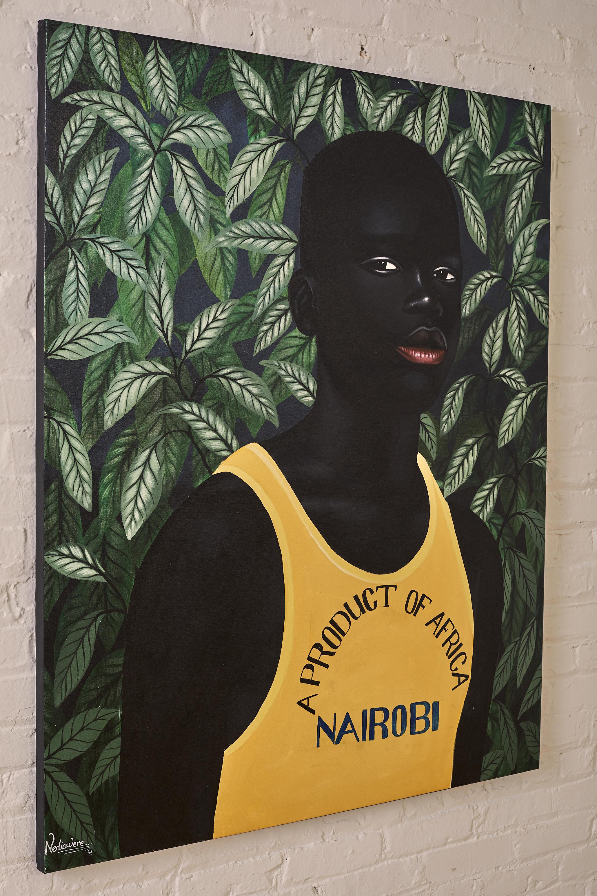 Kenyan Untitled Portrait by Nedia Were For Sale
