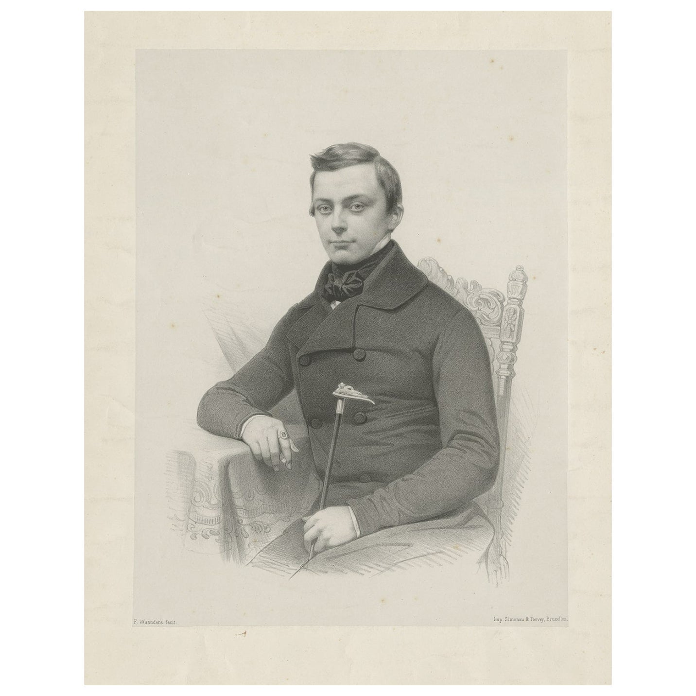 Porträt ohne Titel von Simonau & Toovey, um 1880
