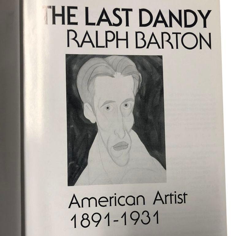 Ohne Titel Ralph Barton Zeichnung auf Papier gerahmt mit Buch 2