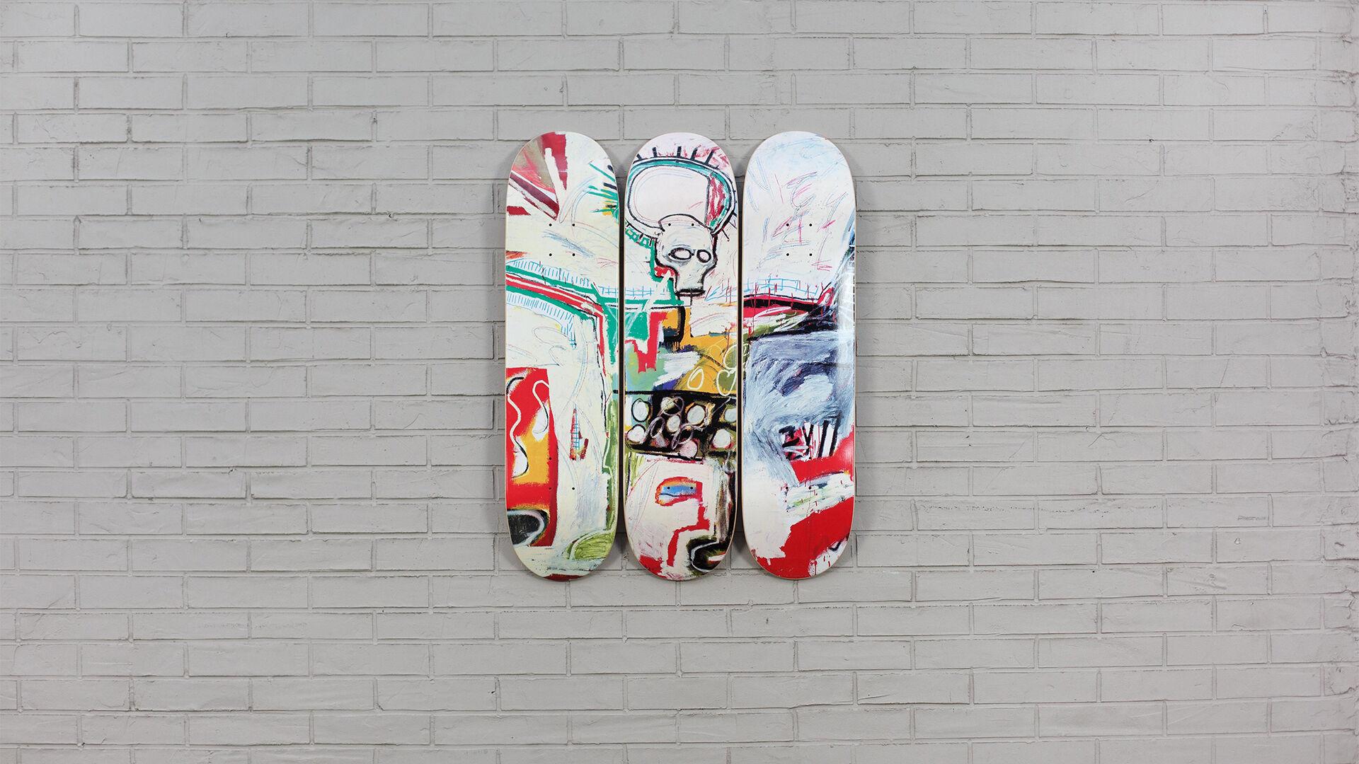 Belgian Untitled 'Rotterdam' Skateboard Decks after Jean-Michel Basquiat For Sale