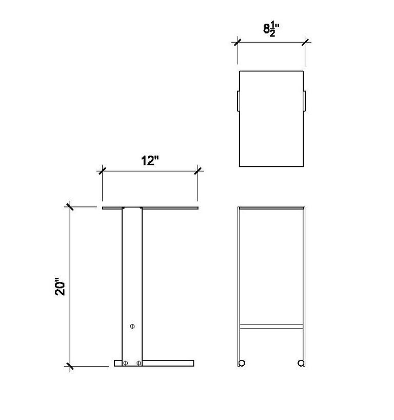 Untitled Side Table Polished Unlacquered Brass Small Accent, End or