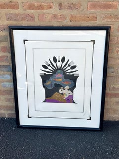 Untitled Hand-Serigraph by Erté