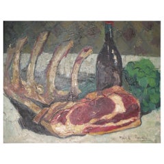 Untitled 'Still Life with Cut Ribs' by Micheline Mevel-Roussel