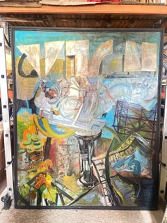 Untitled (Study), by Kazuo Yamada, Large Japanese Painting 2015