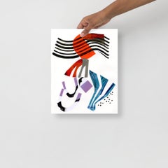 Untitled, Teal, Orange, Lilac by K'era Morgan