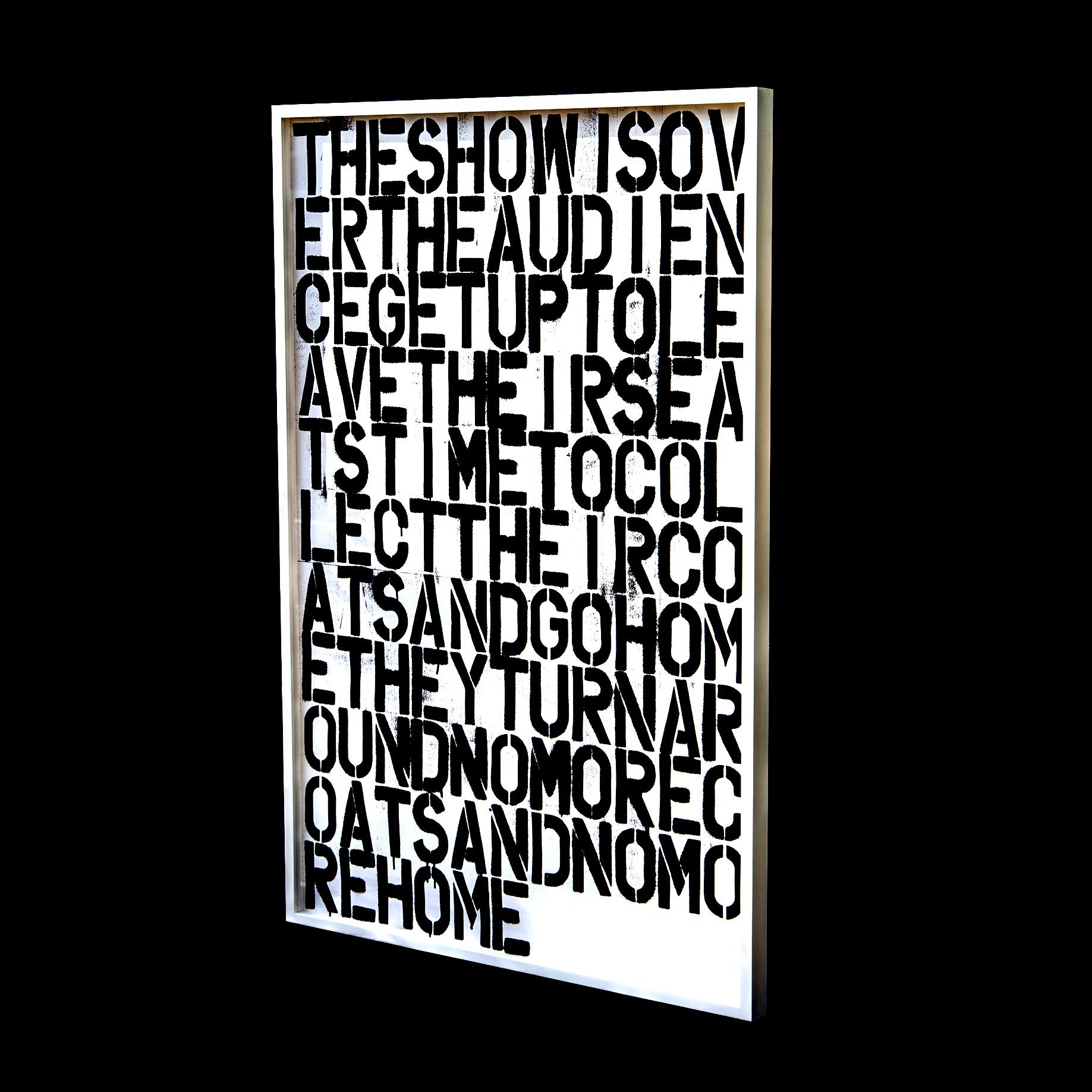 United Kingdom - Offset Lithograph on Paper, from the original show 1993

Christopher Wool’s paintings and prints explore the confluence of image, text, and pattern. They often feature enigmatic, confrontational found phrases or illegible