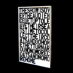 Untitled, the Show Is over / Christopher Wool & Felix Gonzalez-Torres, 1993