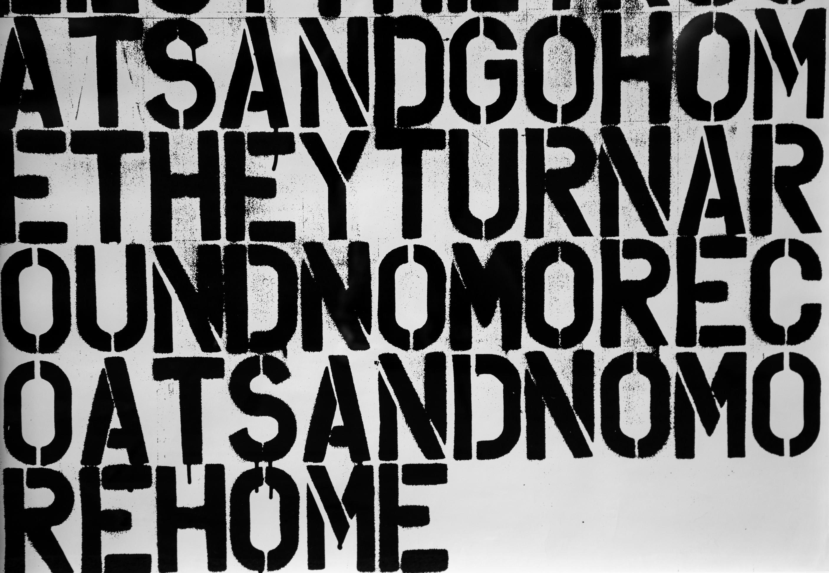 British Untitled, the Show Is over / Christopher Wool & Felix Gonzalez-Torres, 1993 For Sale