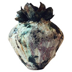 Untitled Vase with Blossom by Chala Toprak