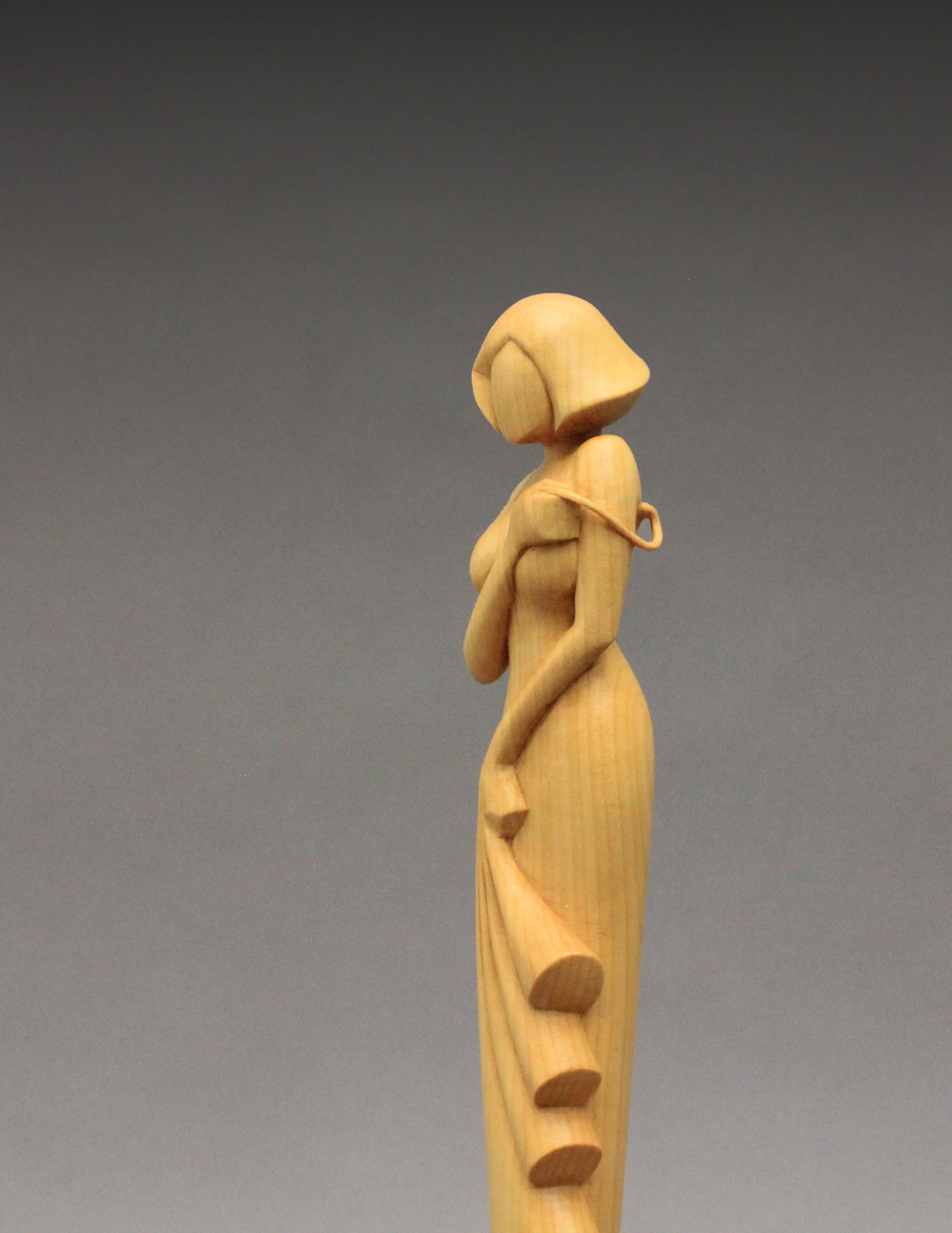 Untitled, Wood Sculpture by Nairi Safaryan In New Condition For Sale In Santa Clarita, CA