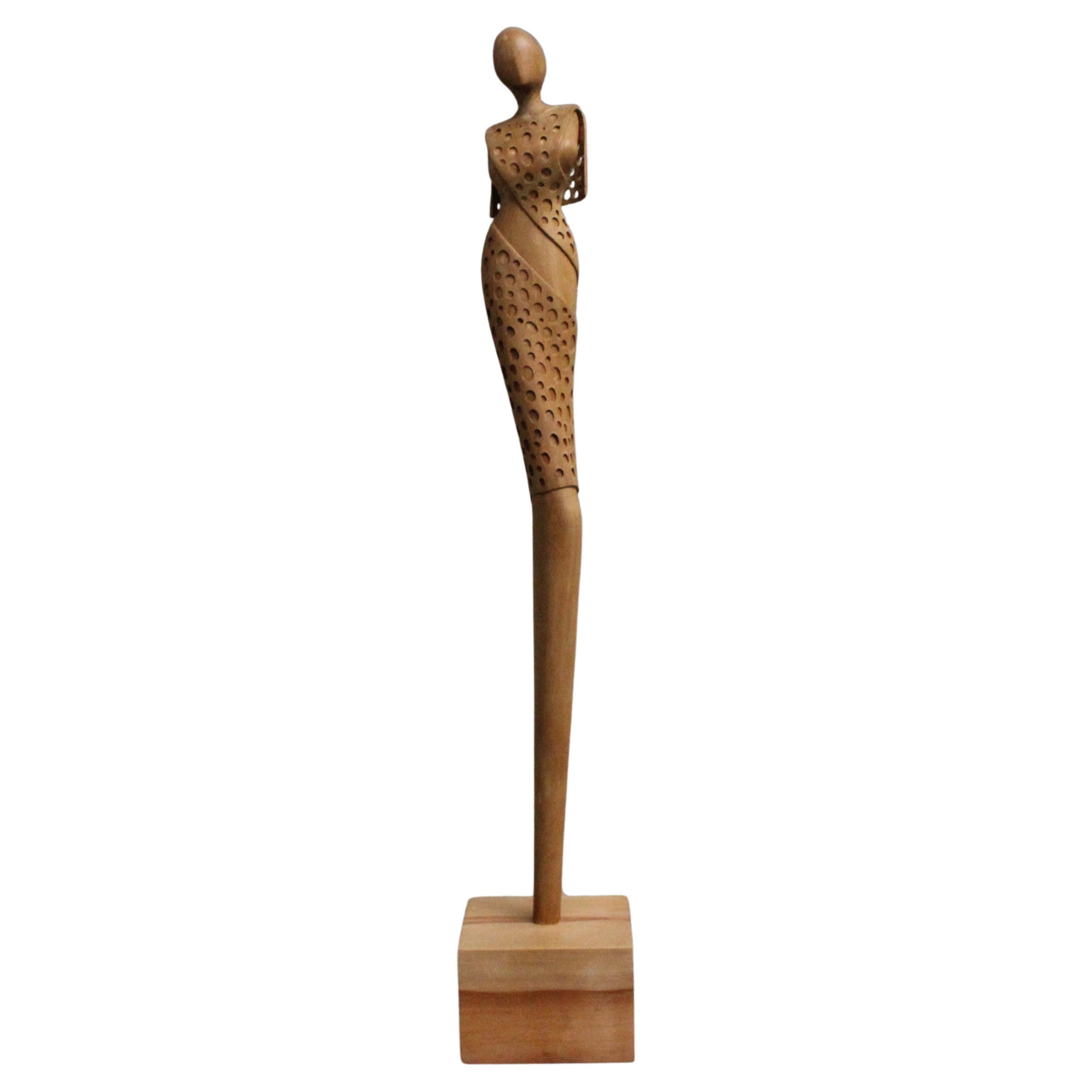 Sans titre, sculpture en bois de Nairi Safaryan