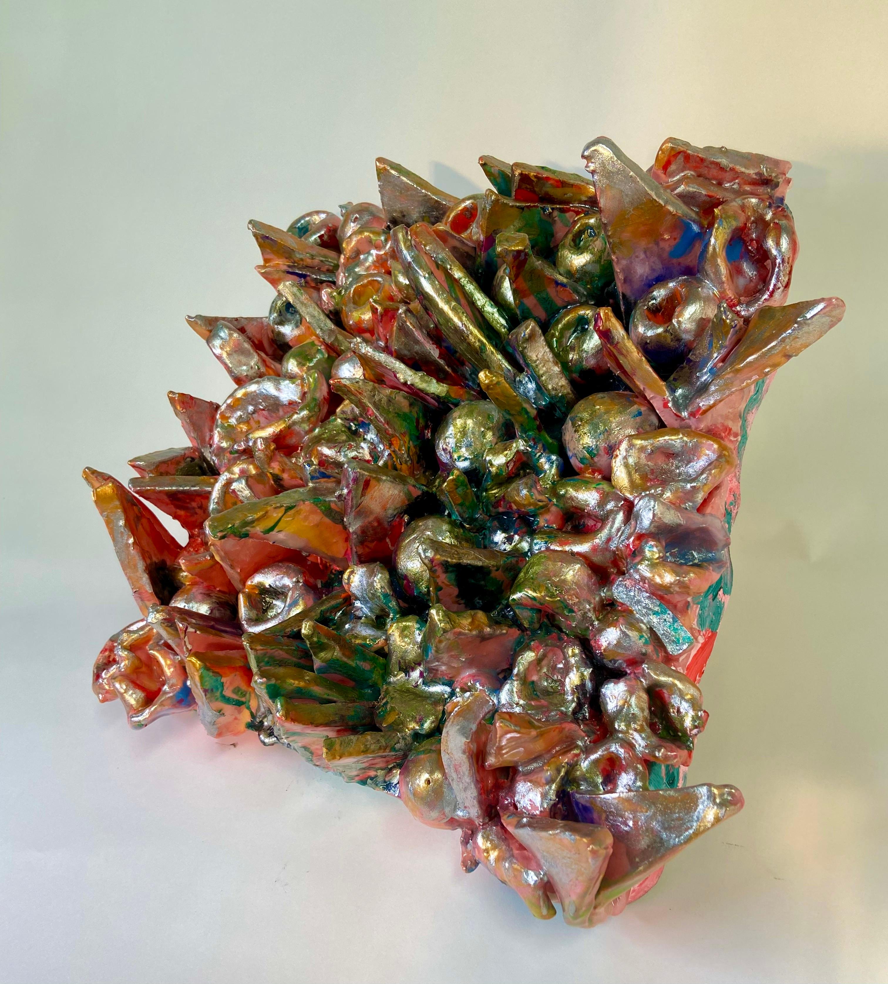 Hand-Crafted Untitled XXVII. Glazed Ceramic Sculpture For Sale