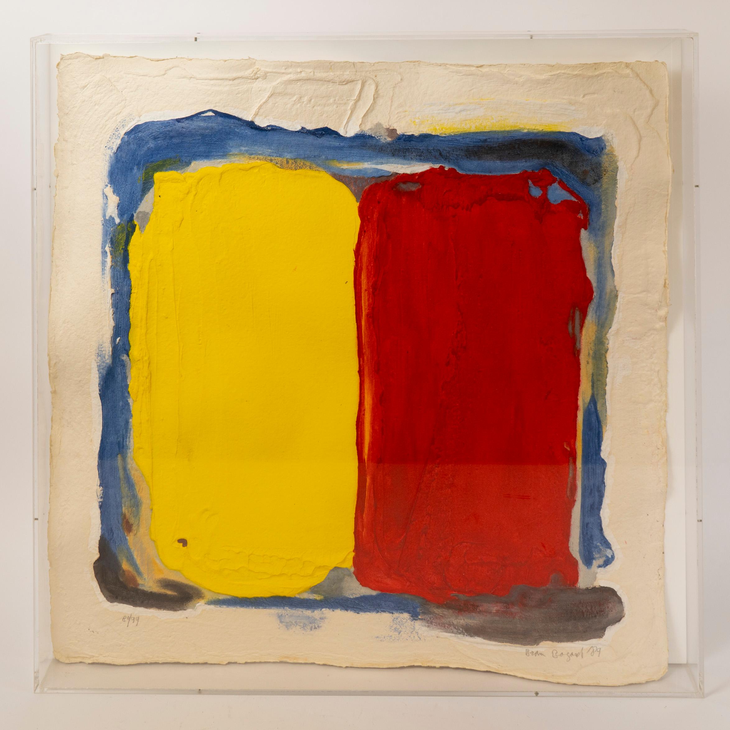 Sin título (Bloques amarillos/rojos), Bram Bogart (1989) Belga en venta
