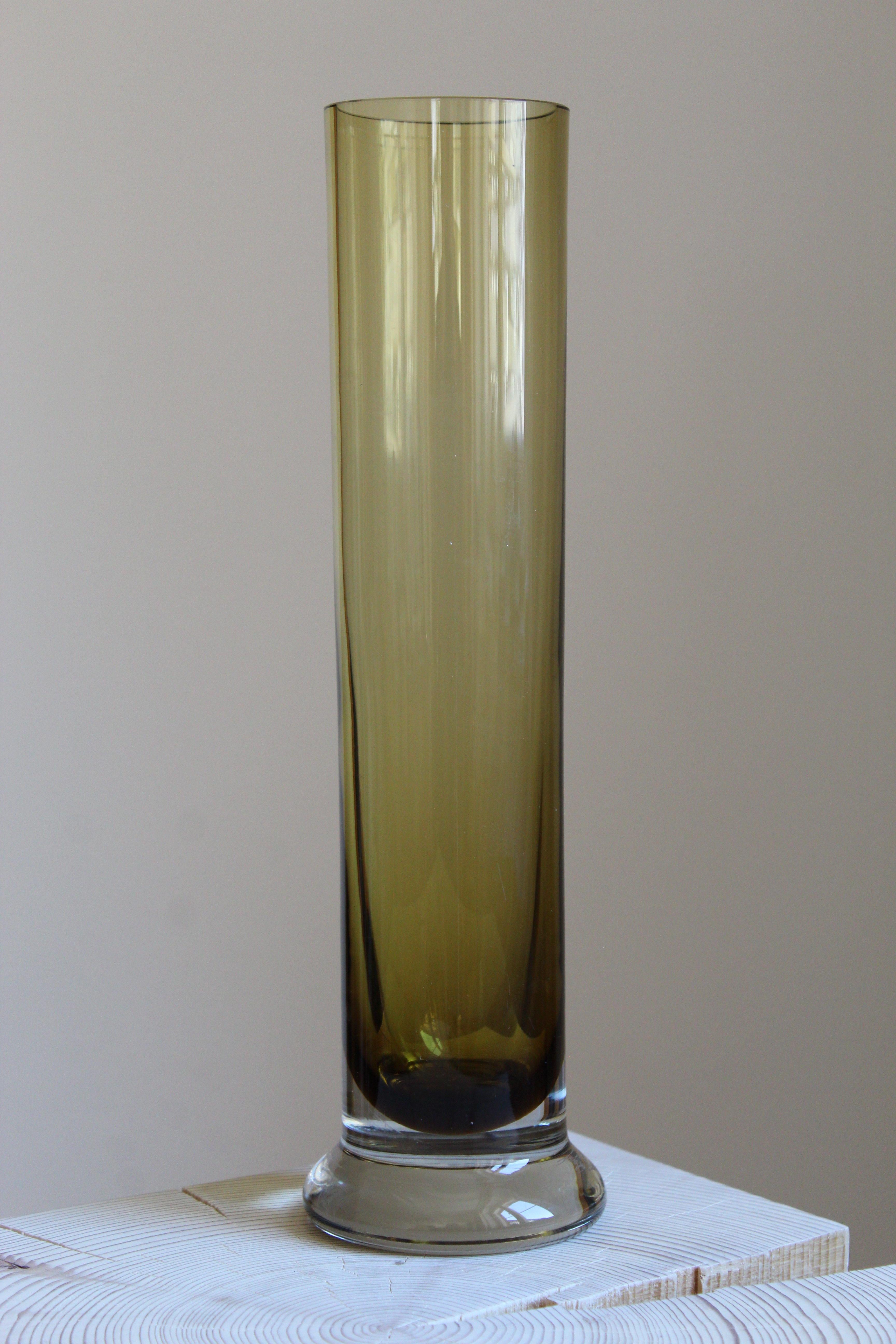 A vase designed by Unto Suominen, produced by Iittala, Finland, 1964. Signed and dated.