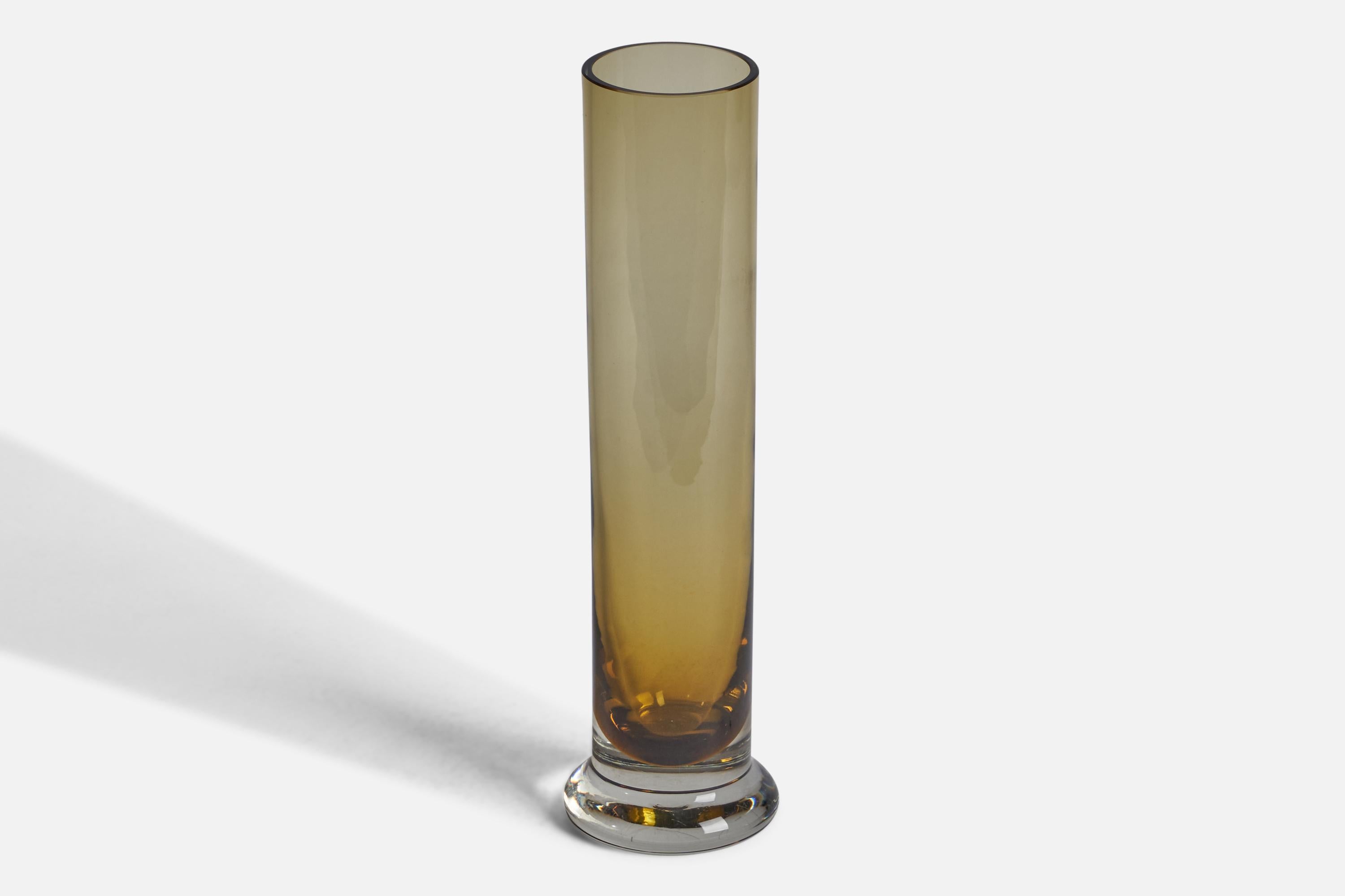 Mid-Century Modern Unto Suominen, Vase, Blown Glass, Finland, 1960s For Sale