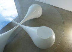 “Untouchables” Sculptural Streamline Shaped Coffee Table