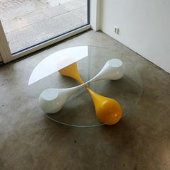 “Untouchables” Sculptural Streamline Shaped Coffee Table (base only)