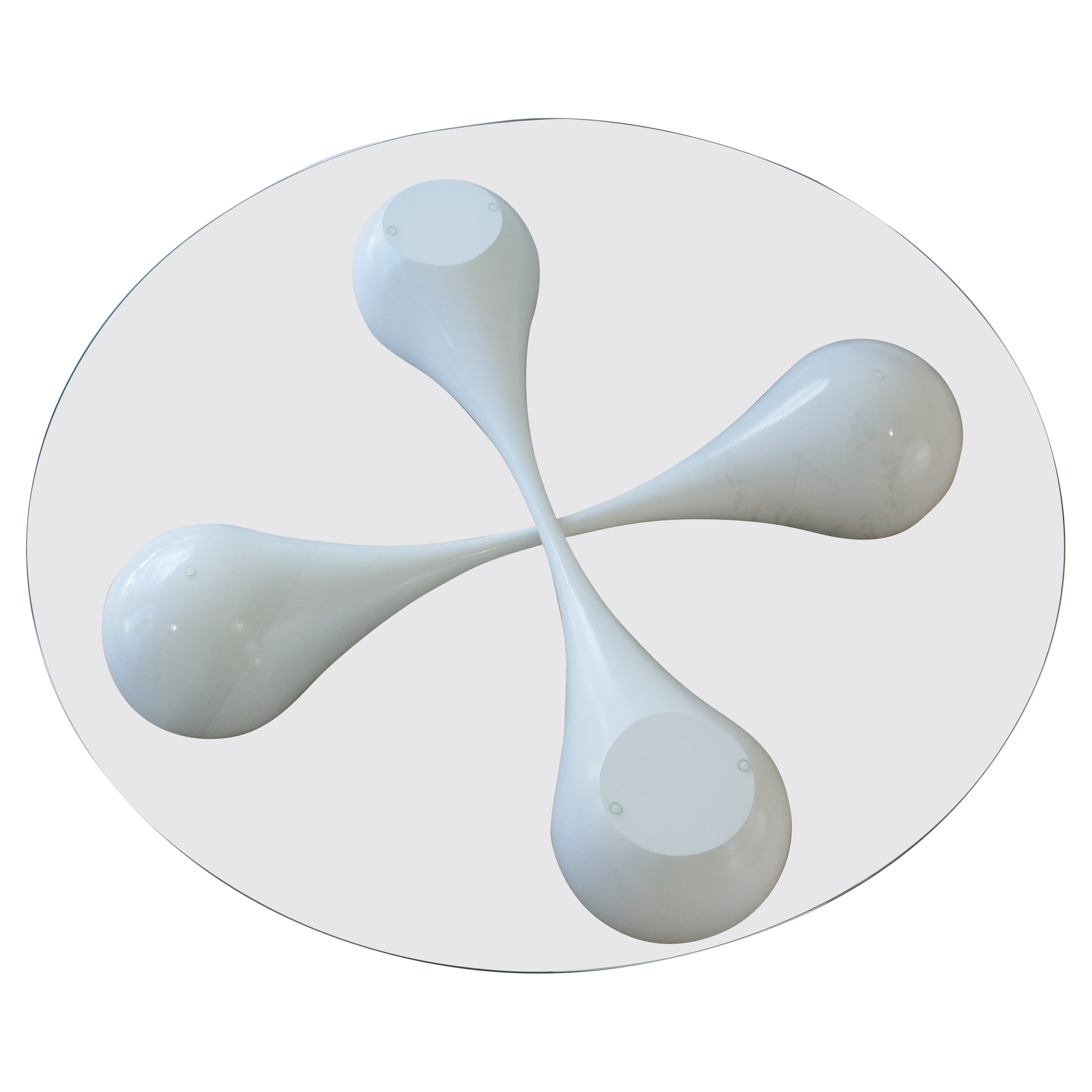 “Untouchables” Sculptural Streamline Shaped Coffee Table